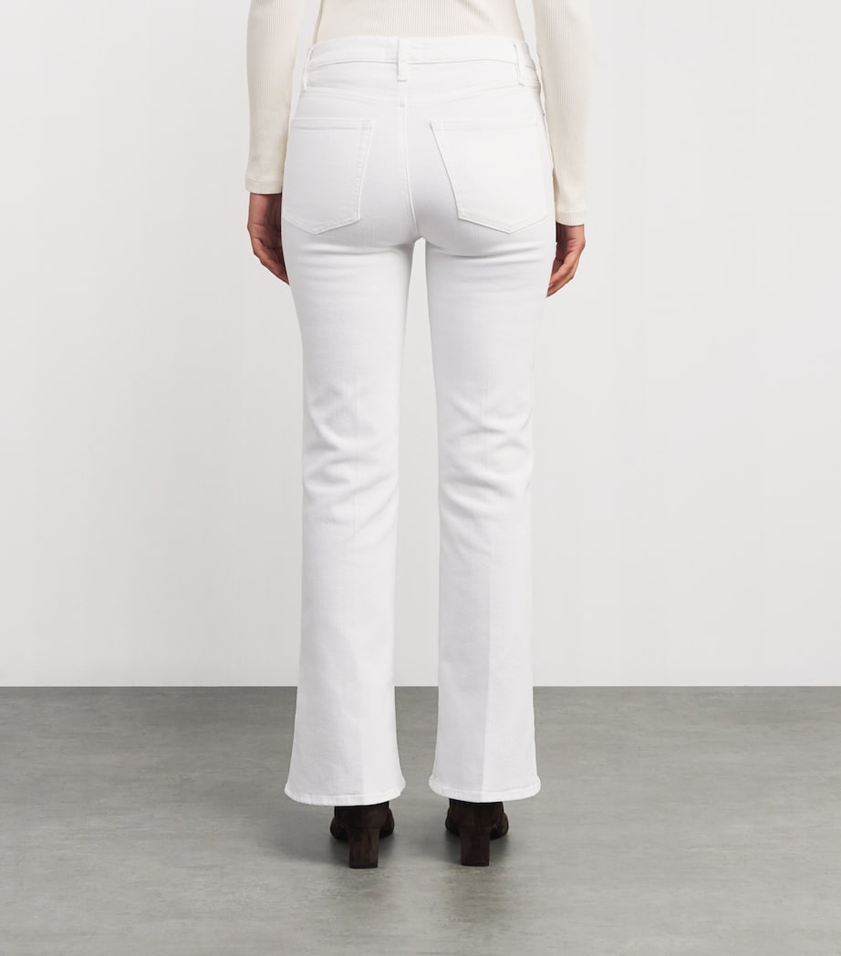 Le Slim Palazzo Wide-Leg Jeans WHITE Image 4