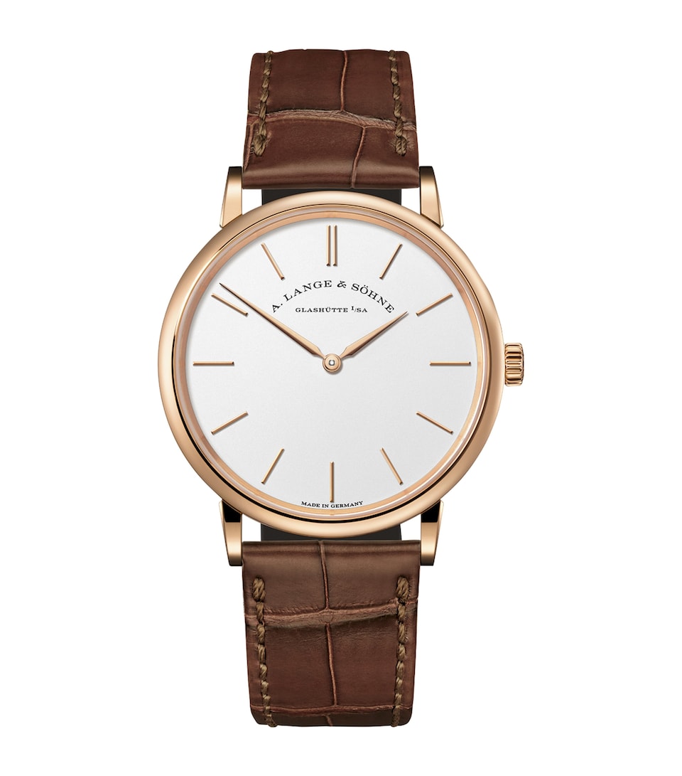 Rose Gold Saxonia Thin Watch 37mm
