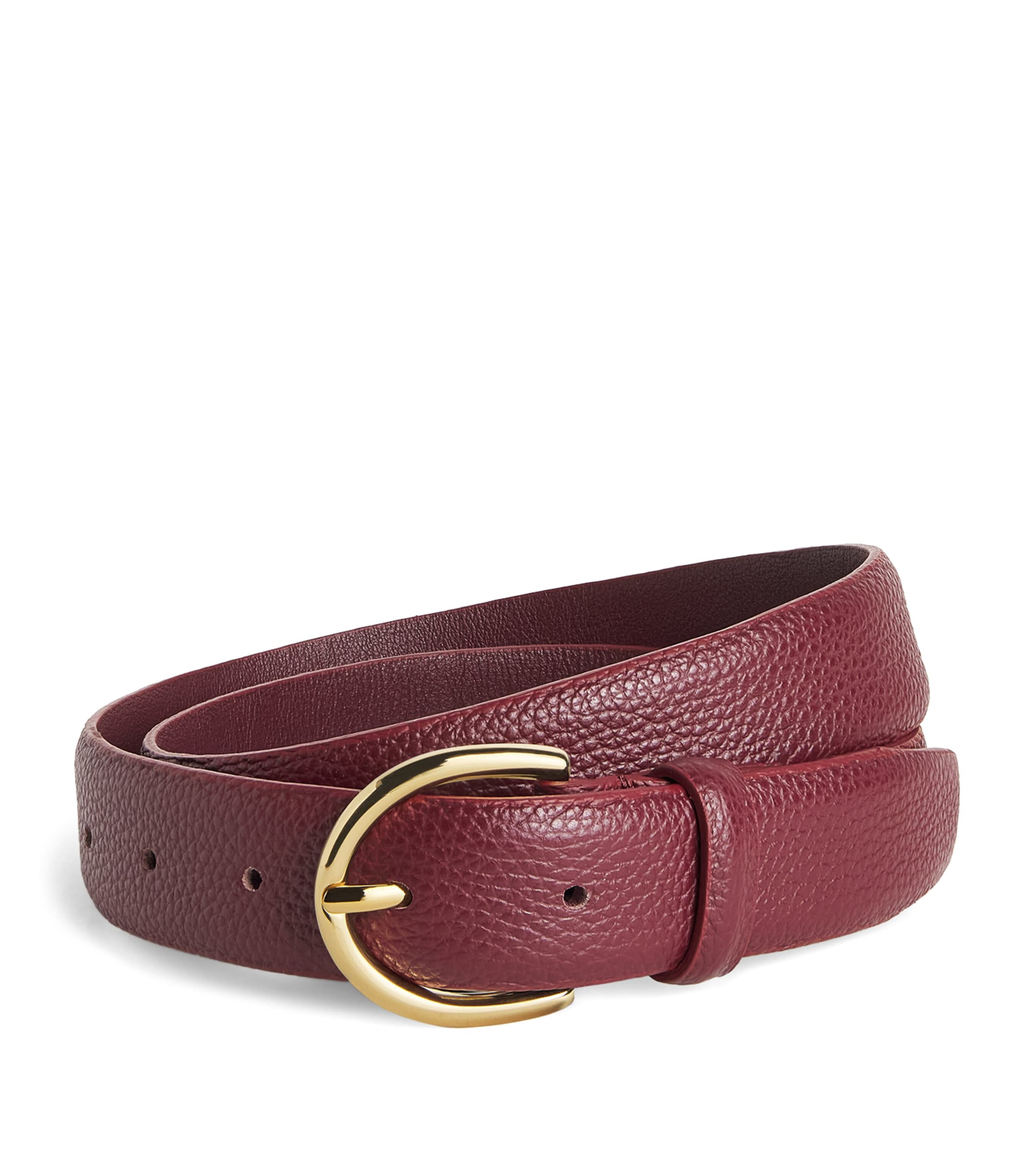 Varley Leather Lenai Belt In Burgundy