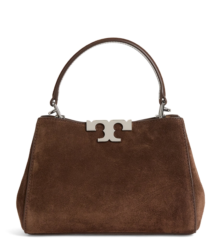 Mini Suede Eleanor Top-Handle Bag DARK COCOA Image 1