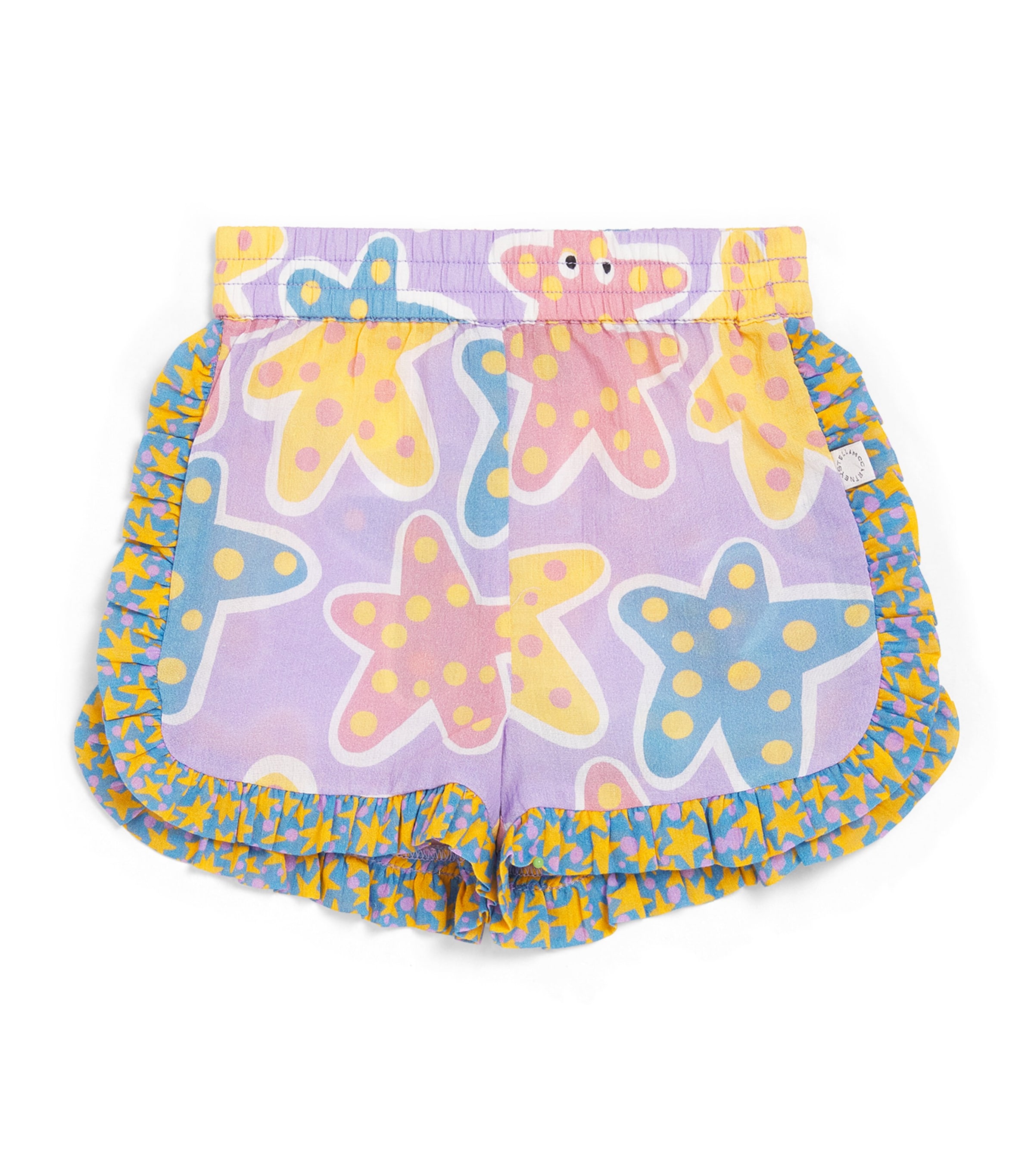 Stella McCartney Kids Starfish Print Sweat Shorts (3-36 Months) Image 1
