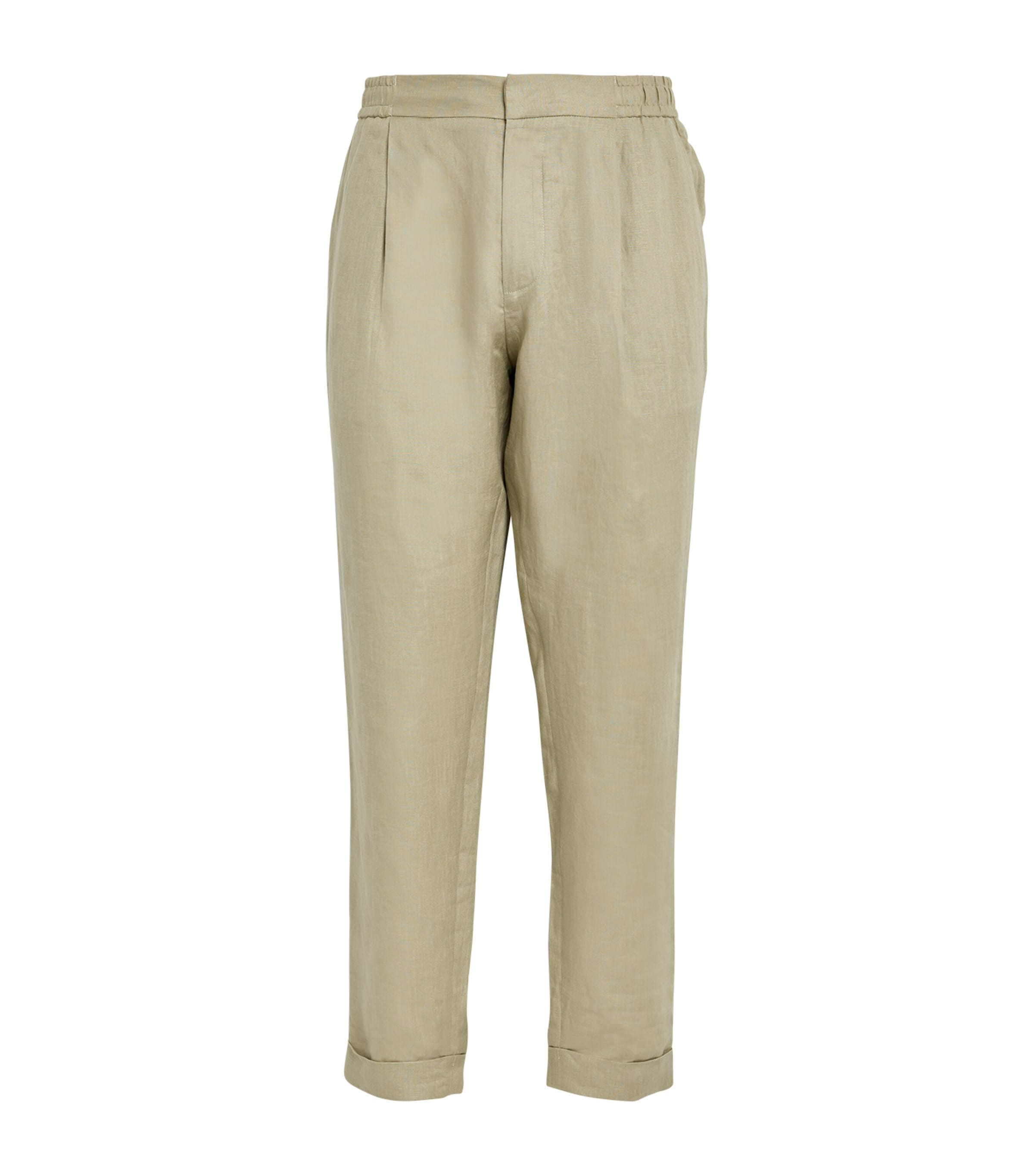 Che Linen Drawstring Trousers In Neutral