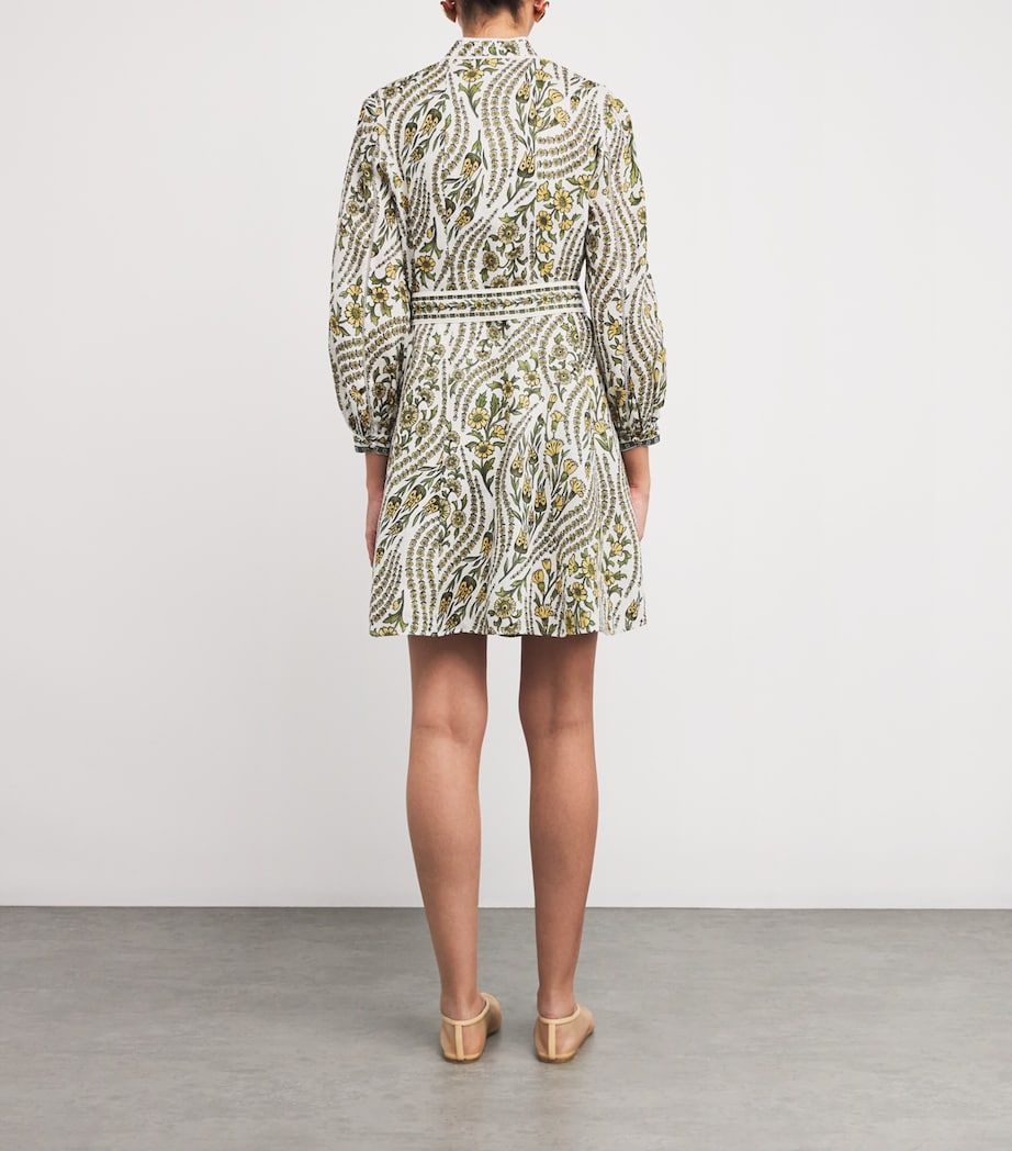 Linen Nolan Shirt Mini Dress W0204 DOVE MULTI Image 3