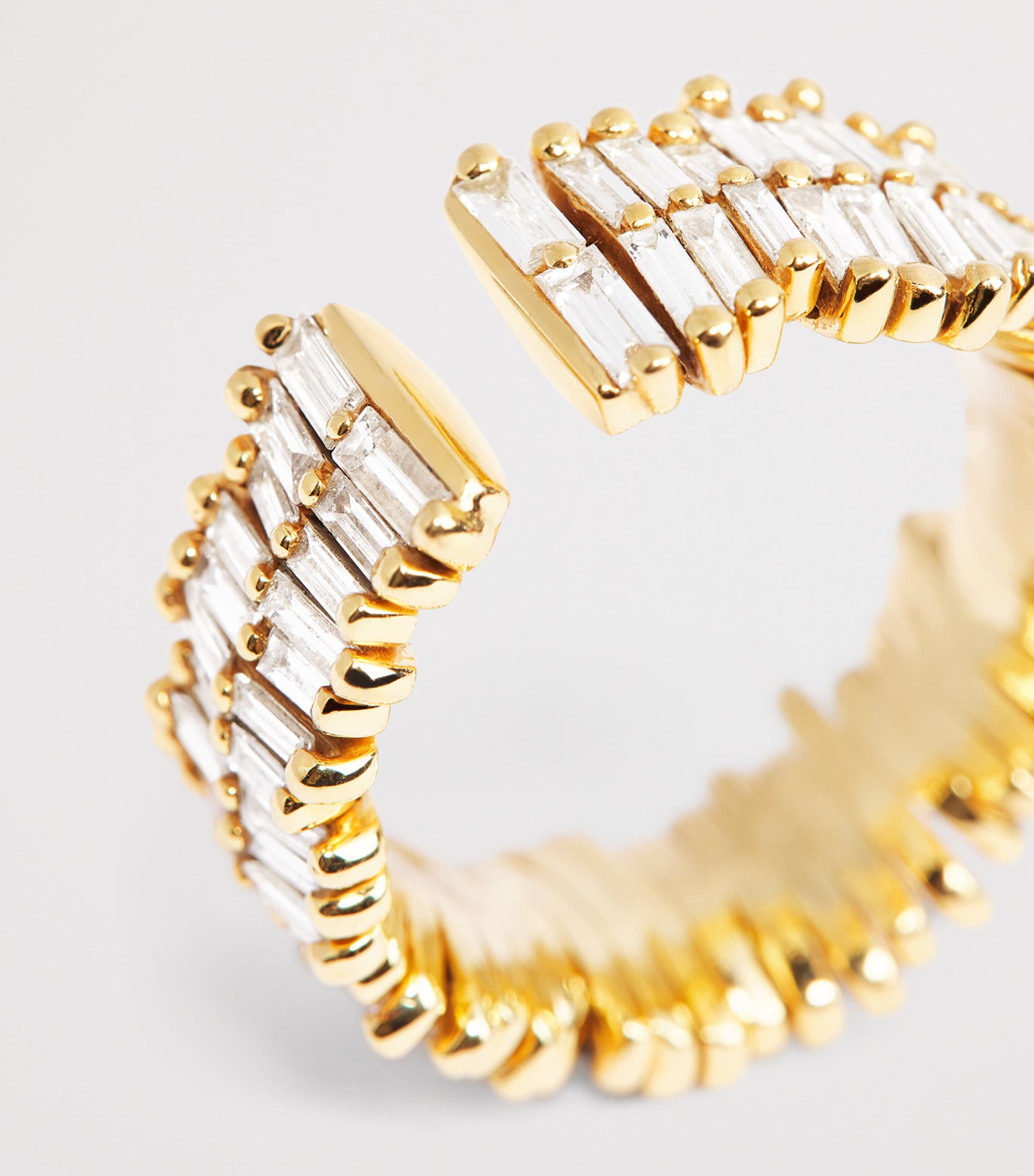 Suzanne Kalan Yellow Gold and Diamond Classic Eternity Ring (Size 7) Yg/wd Image 5