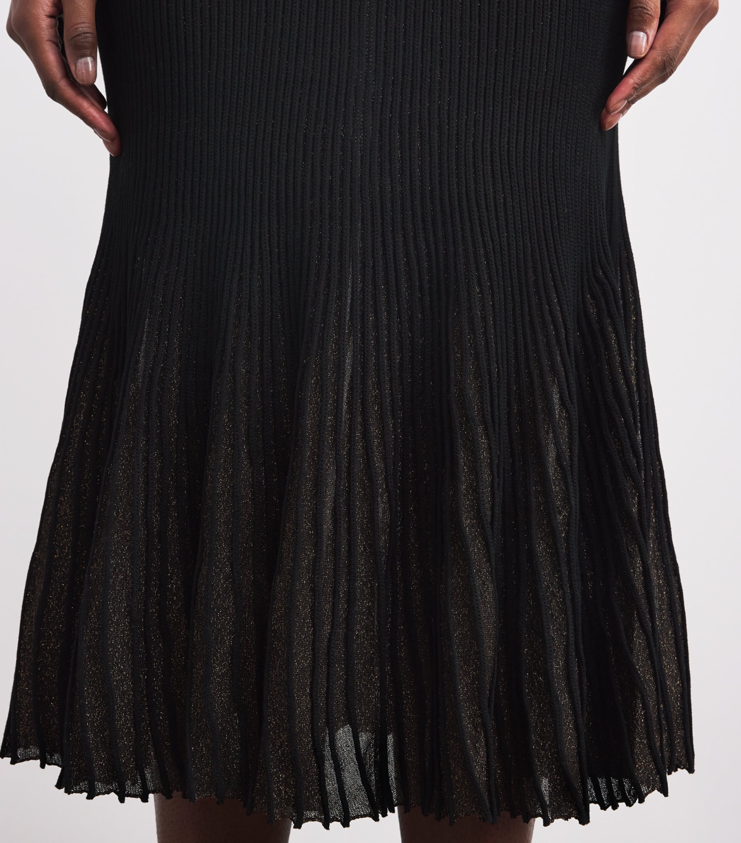 Pleated Vera Midi Skirt NOIR Image 6