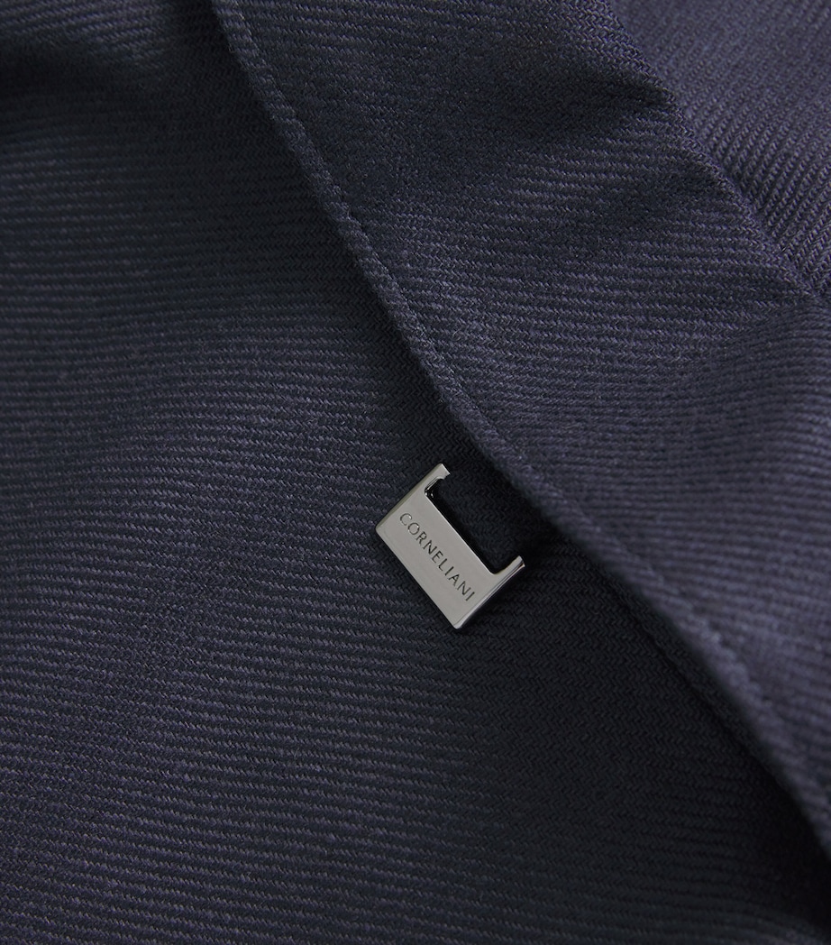 Silk Bomber Jacket 01 NAVY BLUE Image 5