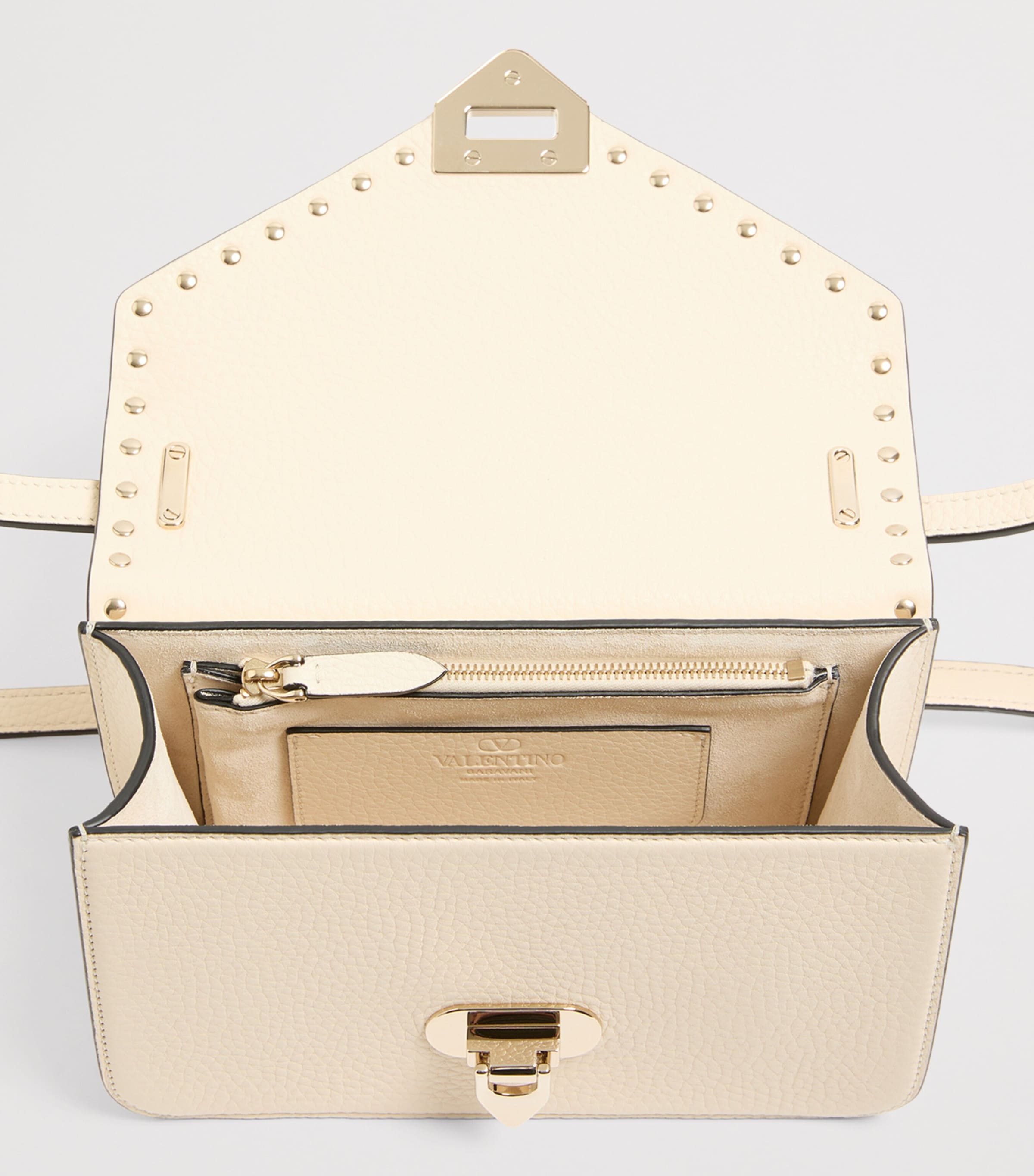 Valentino Garavani Small Leather Rockstud Shoulder Bag Image 6