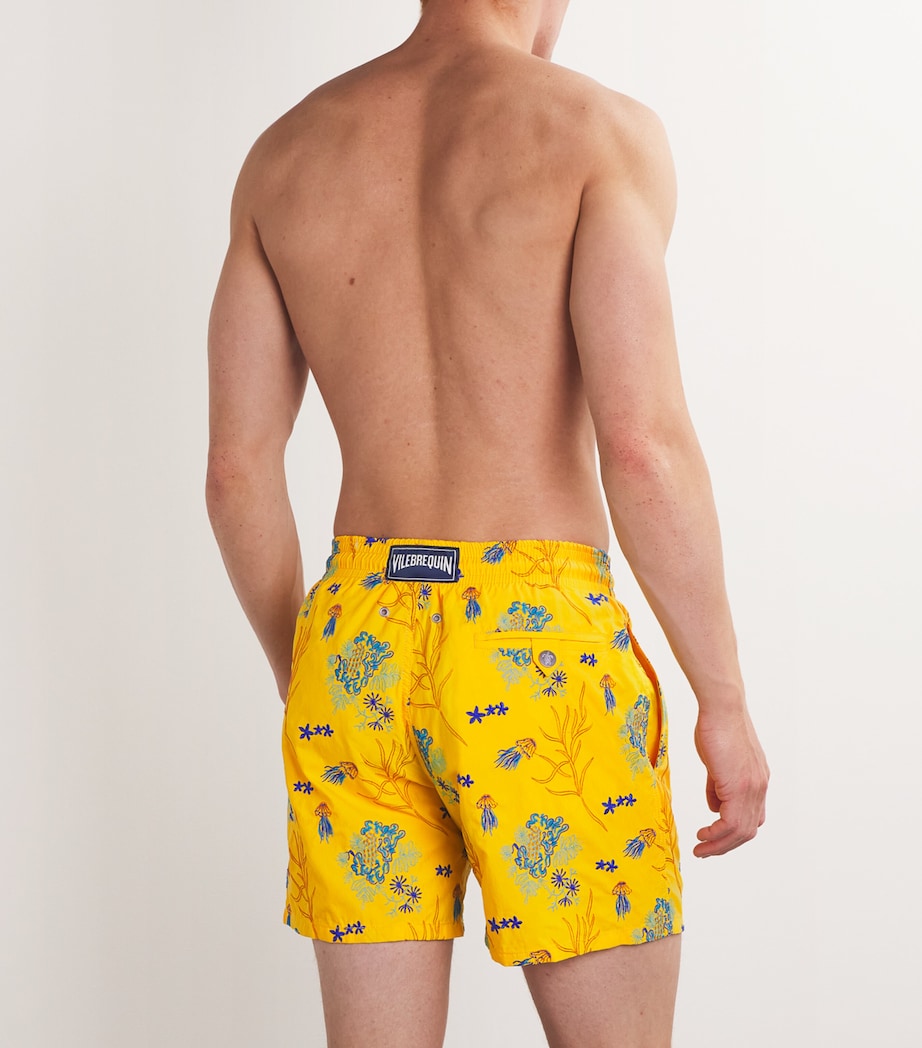 Medusa Flowers Embroidered Mistral Swim Shorts 115 CORN Image 3