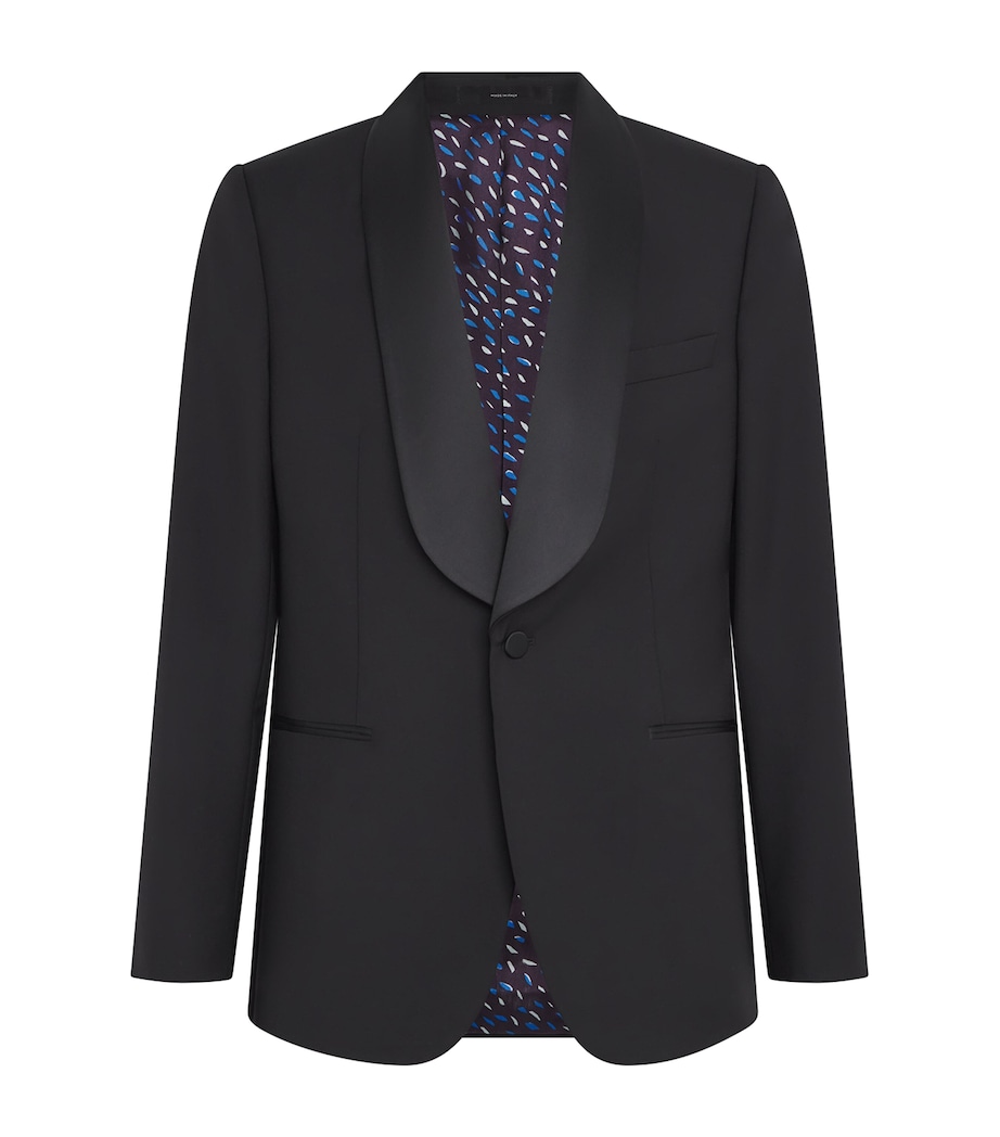 Wool-Mohair Tuxedo Jacket 79_BLACK Image 1