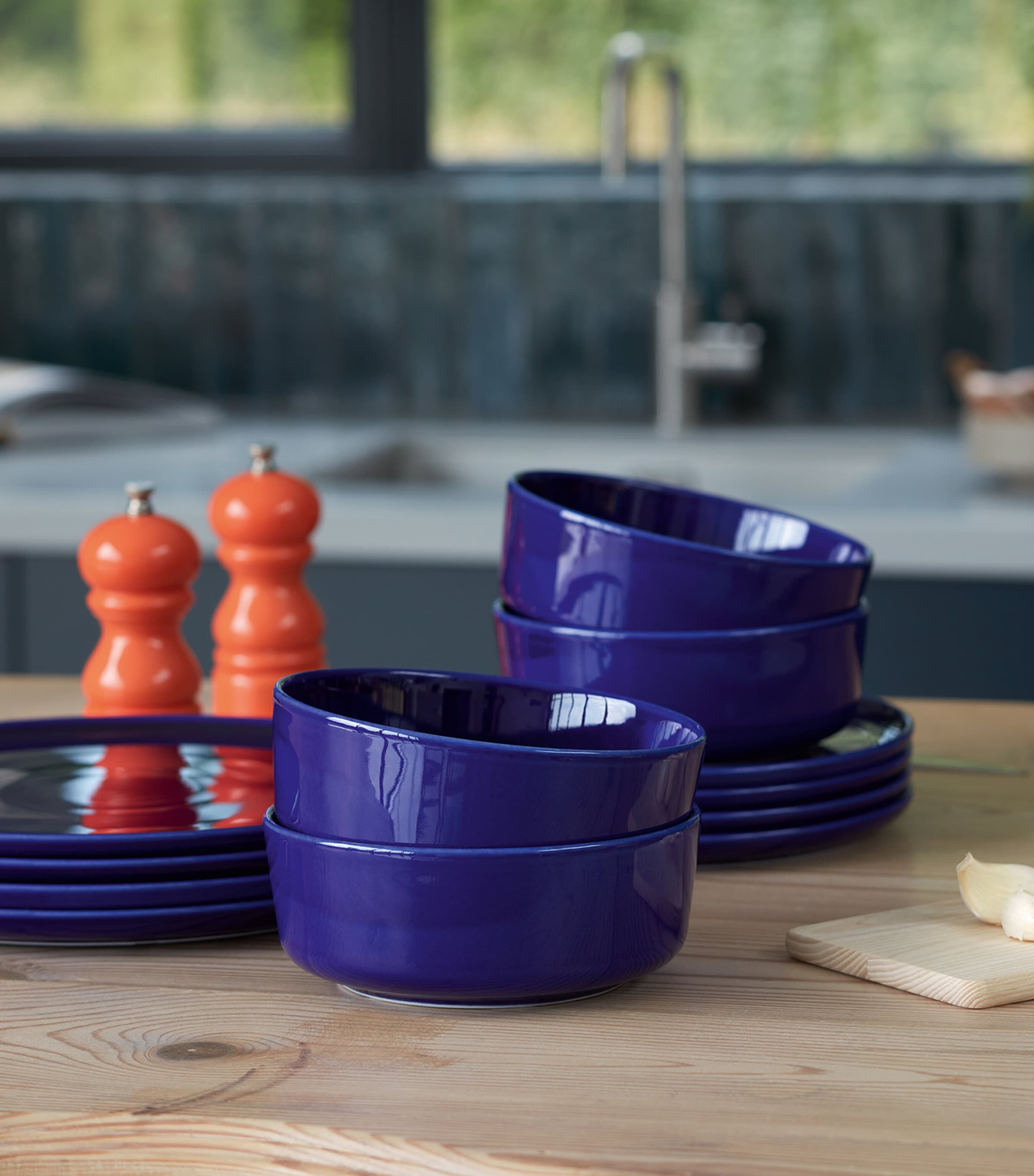 LSA International Set of 2 Porcelain Collective Cereal/Soup Bowls (15cm) Cobalt Image 5