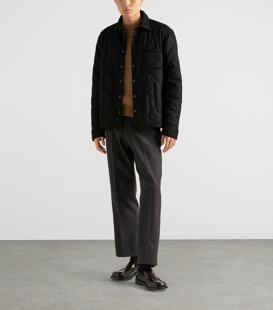 Cashmere Padded Overshirt F0002 Image 2
