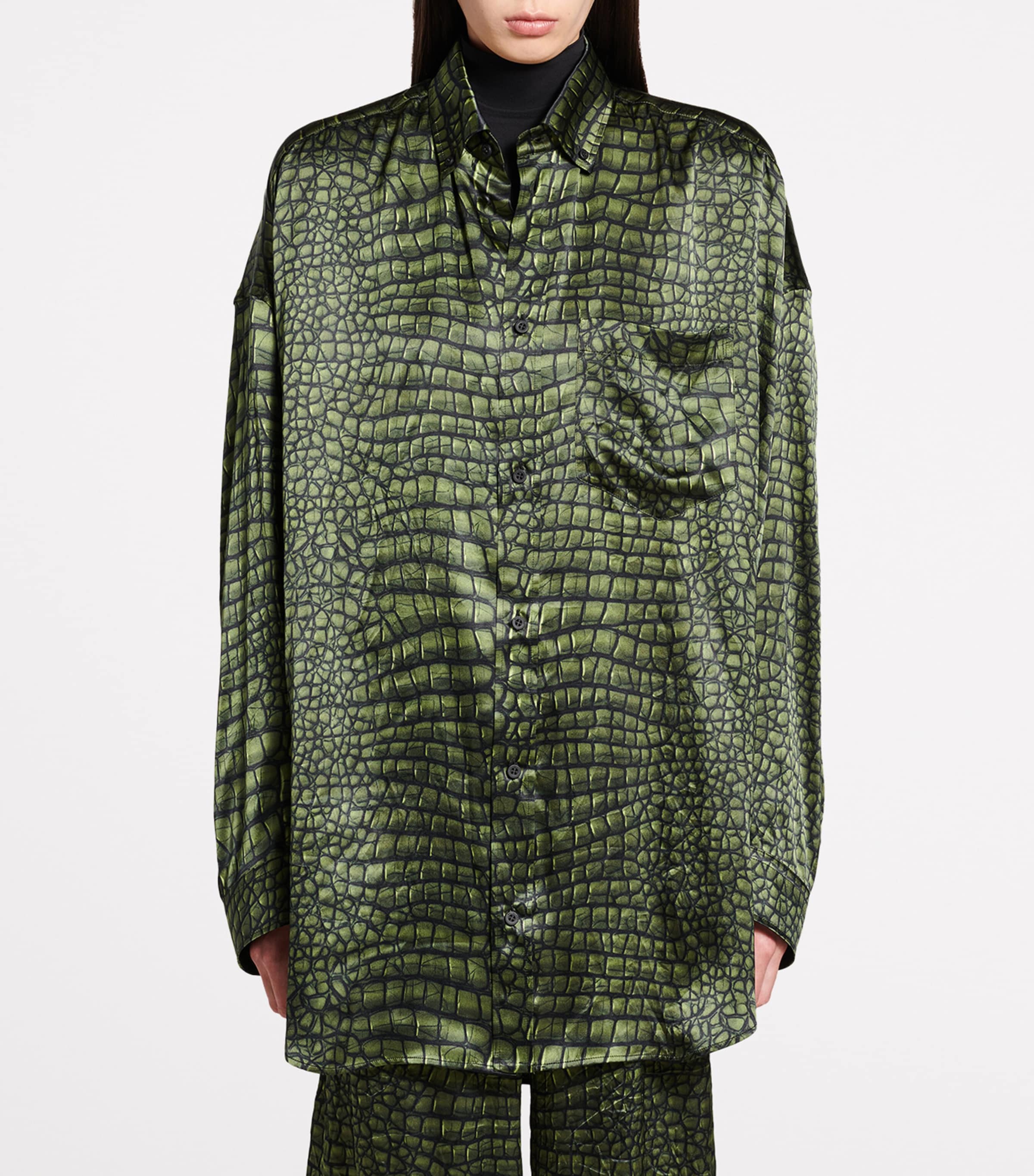 Silk Cocoon Long-Sleeve Shirt 3001 Image 6