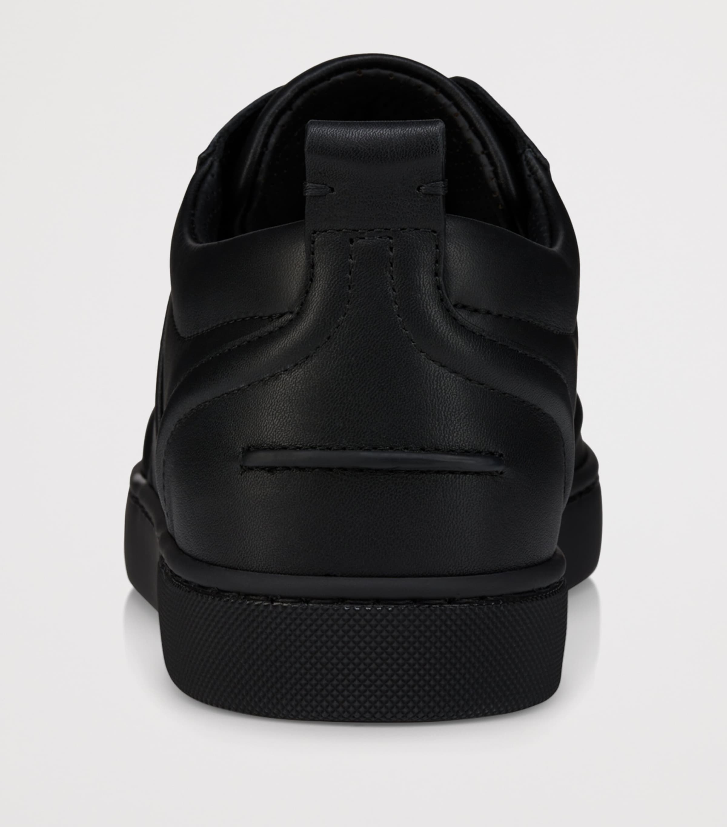 Retero Leather Low-Top Sneakers BK01 Image 3