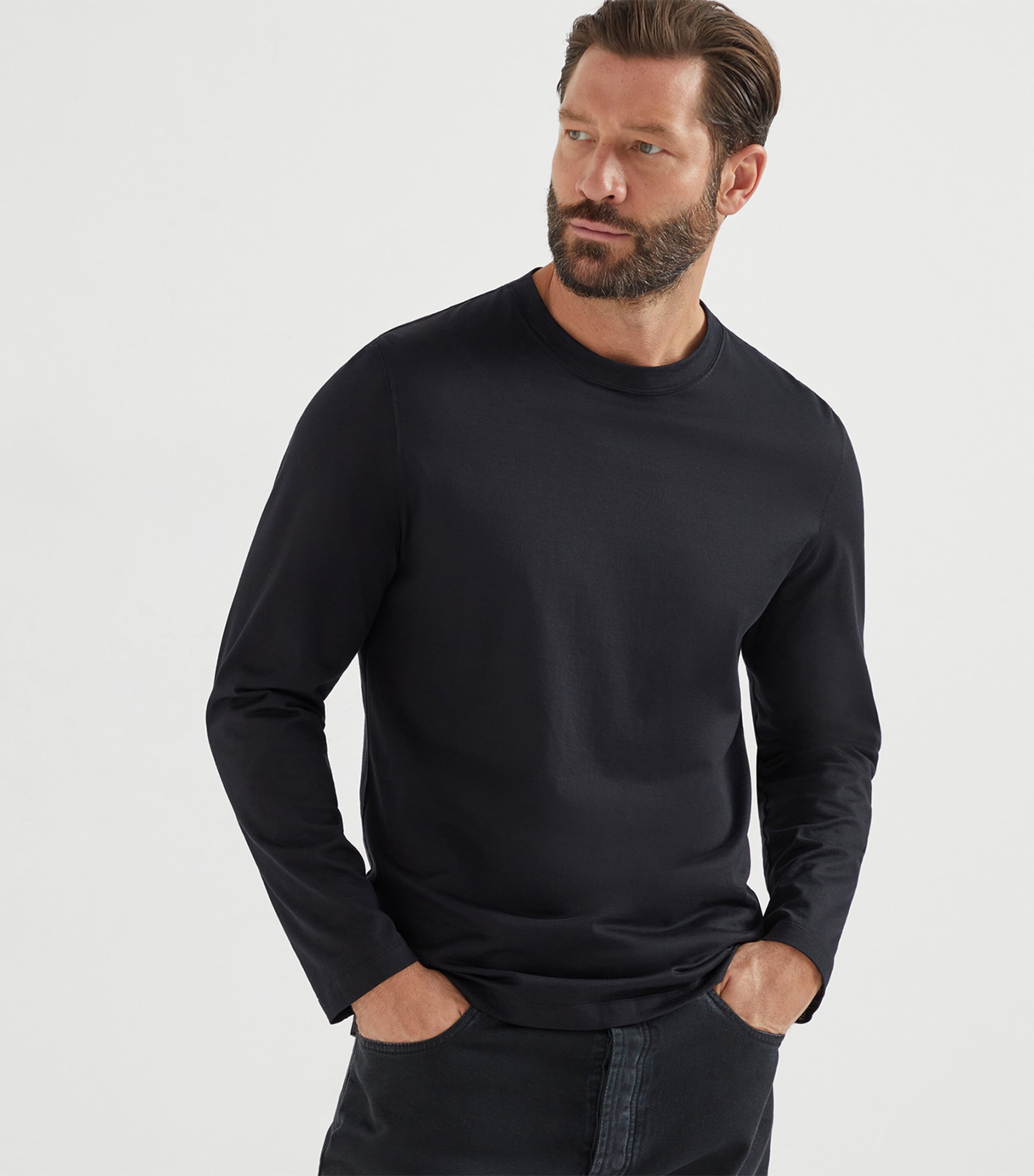 Cotton Long-Sleeve T-Shirt C101 Image 2