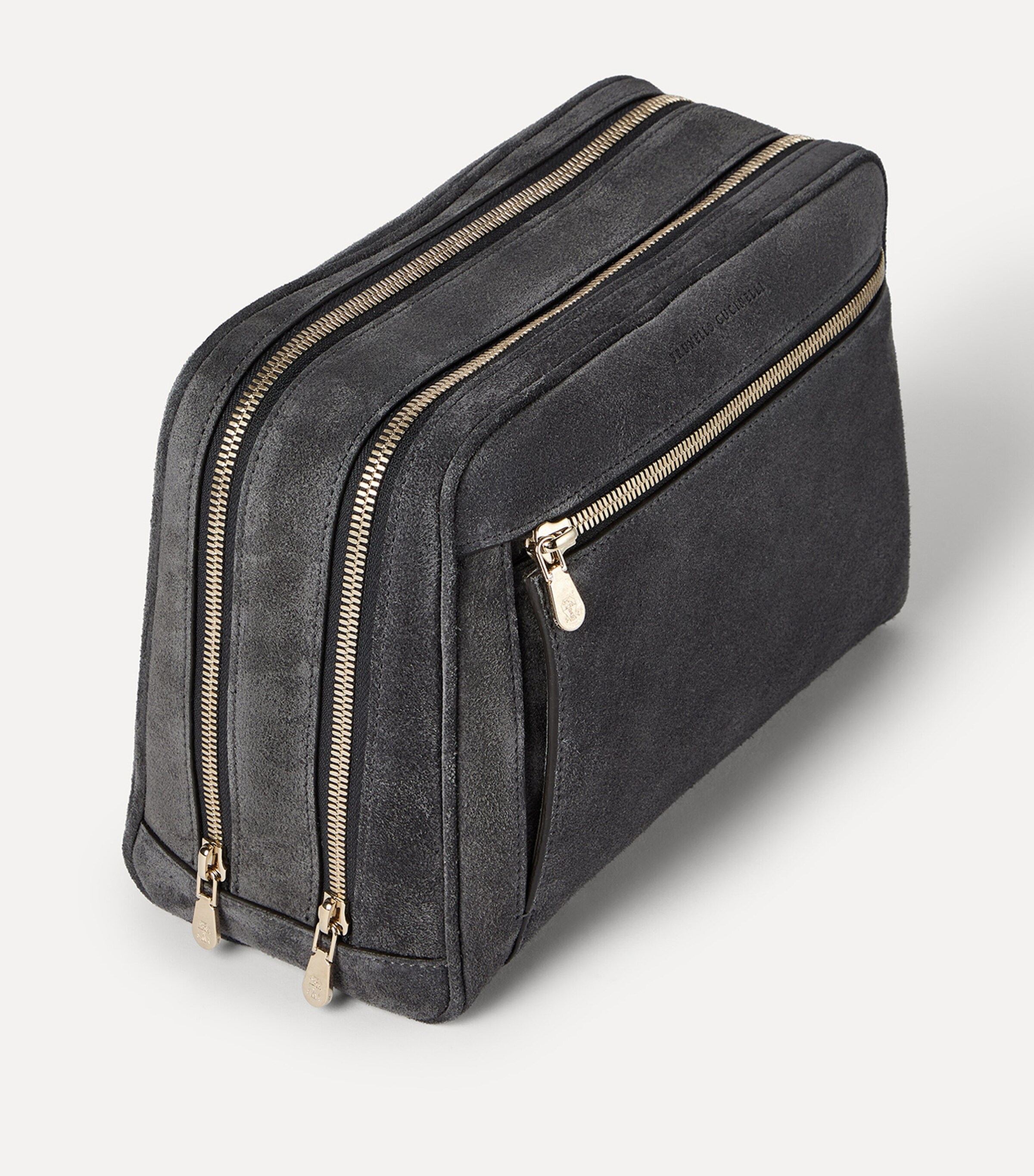 Brunello Cucinelli Suede Wash Bag Image 4