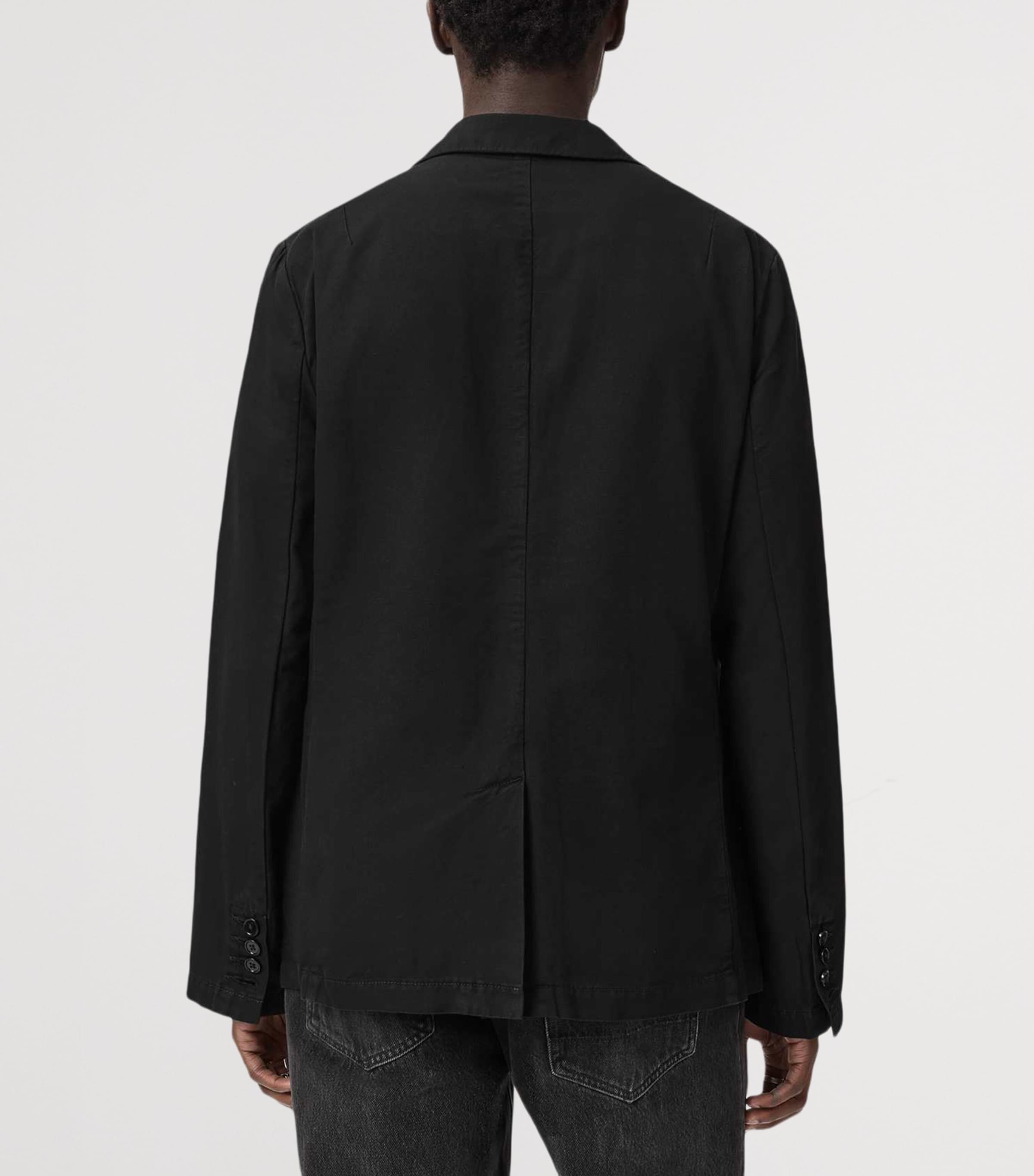 AllSaints Mens Organic Cotton Hanbury Blazer Black Image 5
