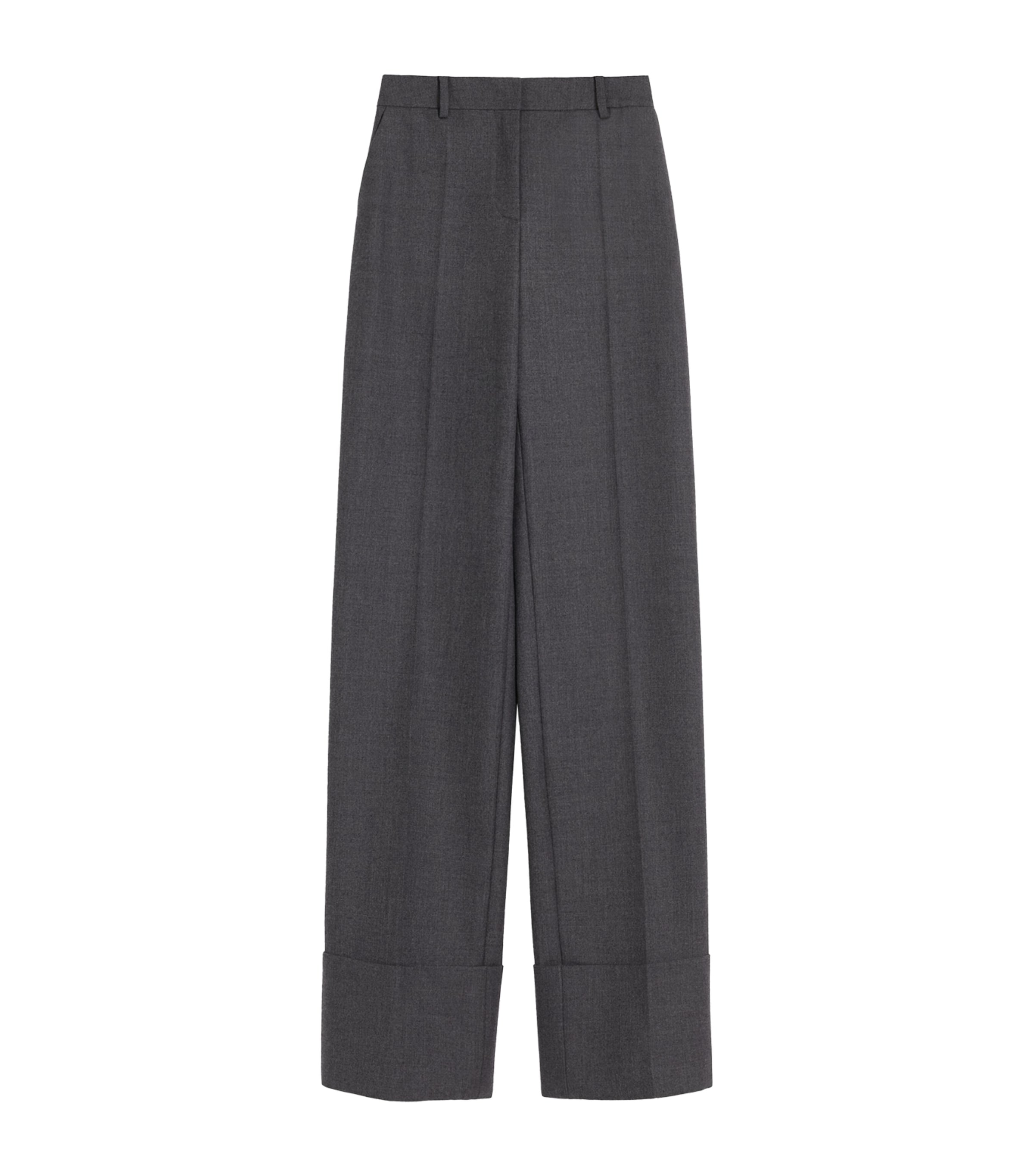 Valentino Belt-loop Casual Pants In Grey