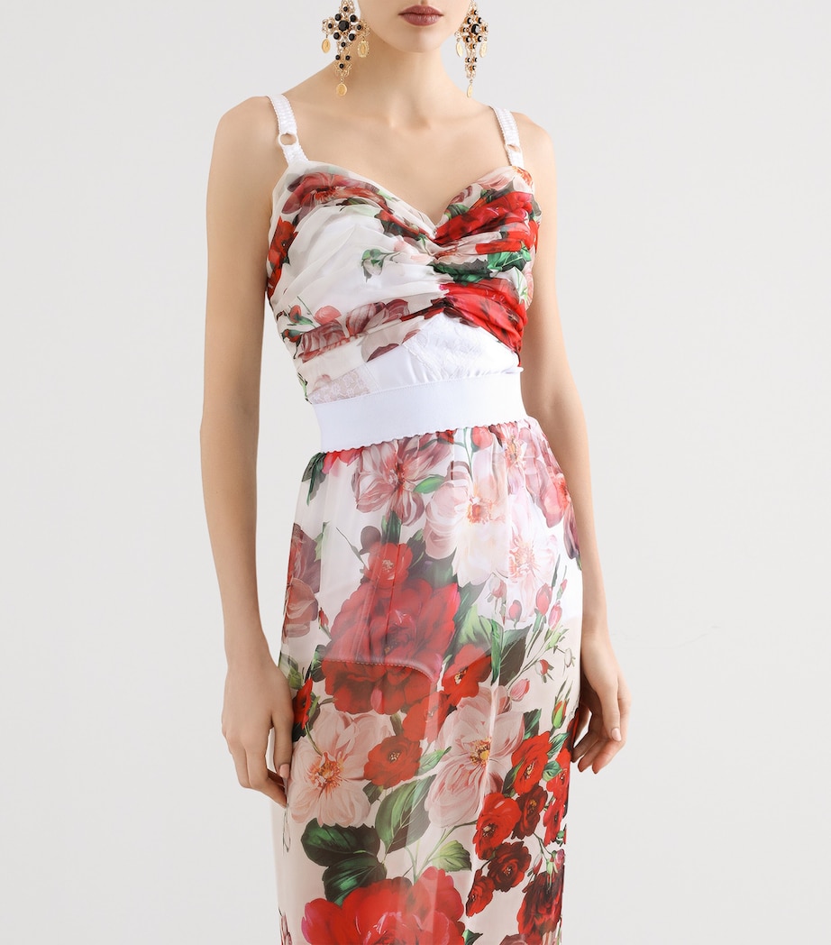 Rose Print Corset Top HA5PD-B.ROSE ANTICHE Image 4