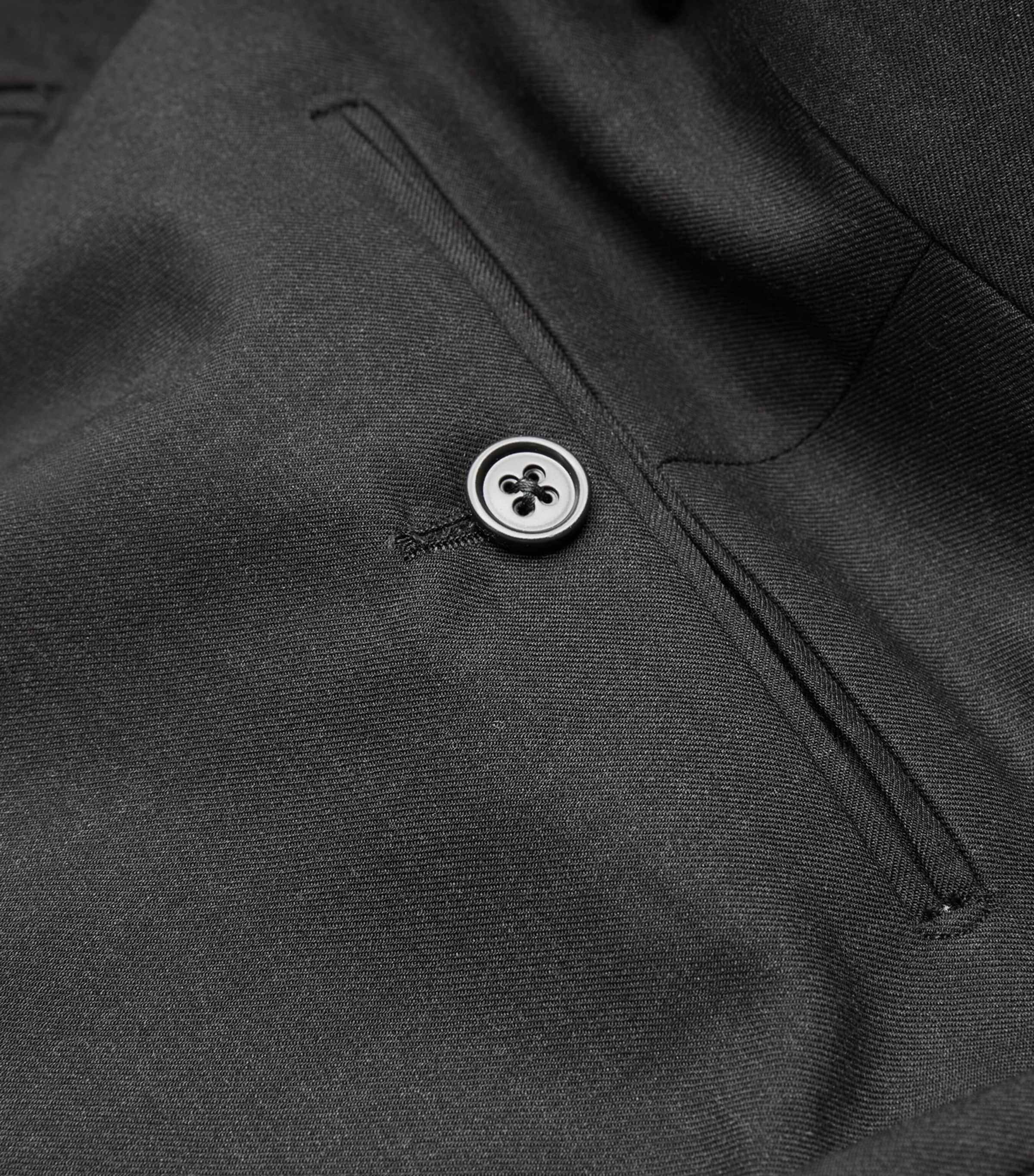 Ralph Lauren Purple Label Mens Wool Serge Trousers Charcol Image 5