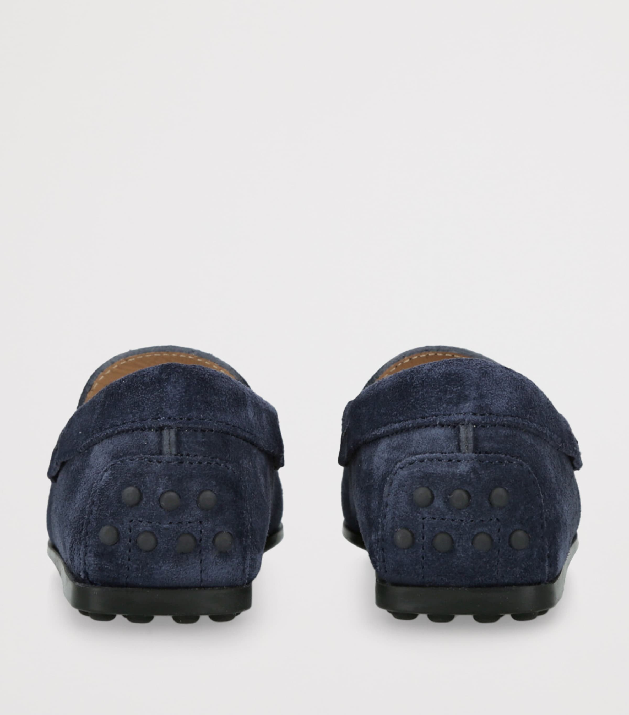 Tod's Suede Gommino Loafers Navy Image 2