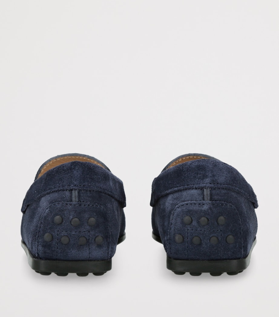 Tod's Suede Gommino Loafers Navy Image 2