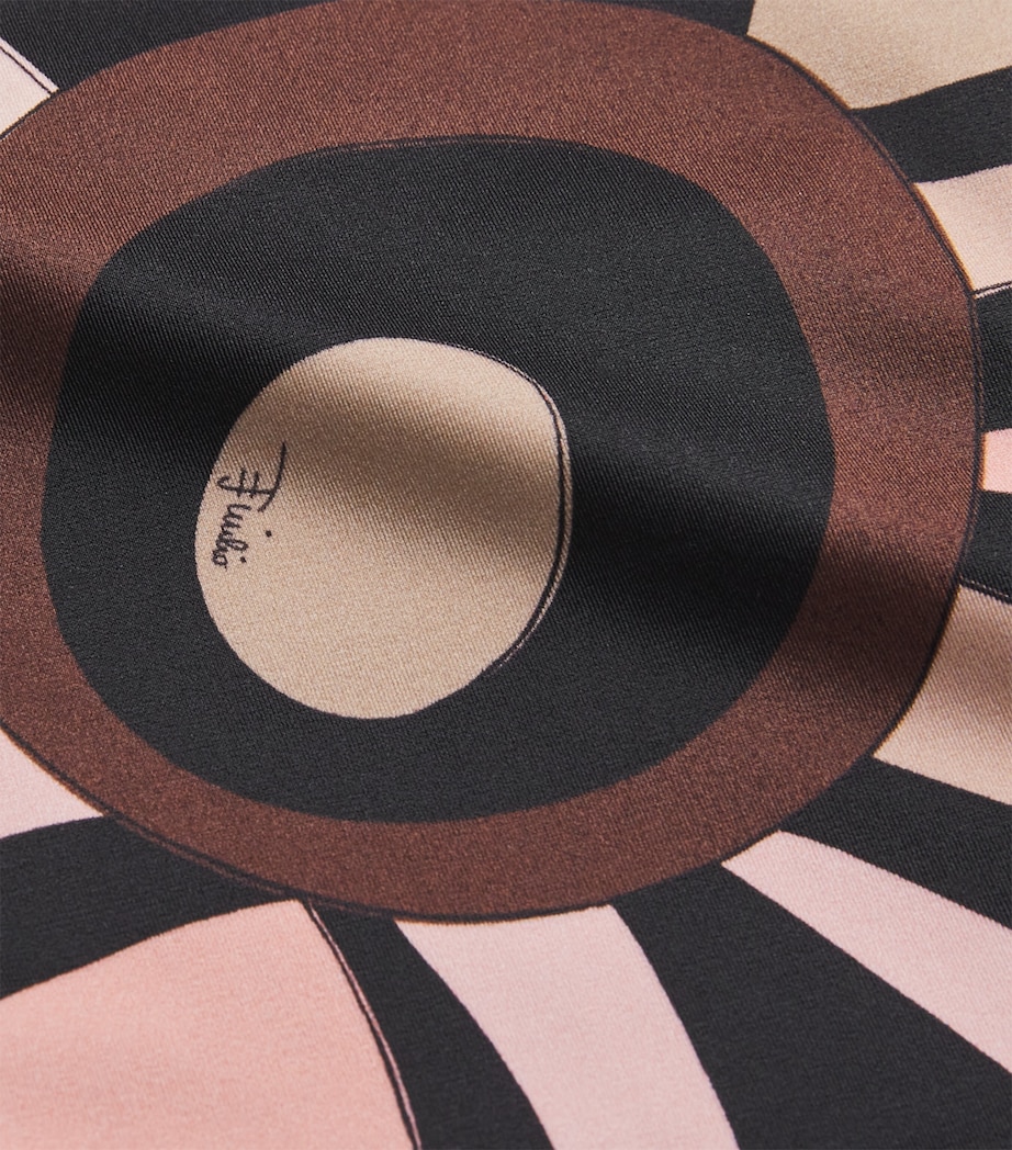 Marmo Print High-Rise Bikini Bottoms 001 NERO/NUDE Image 4