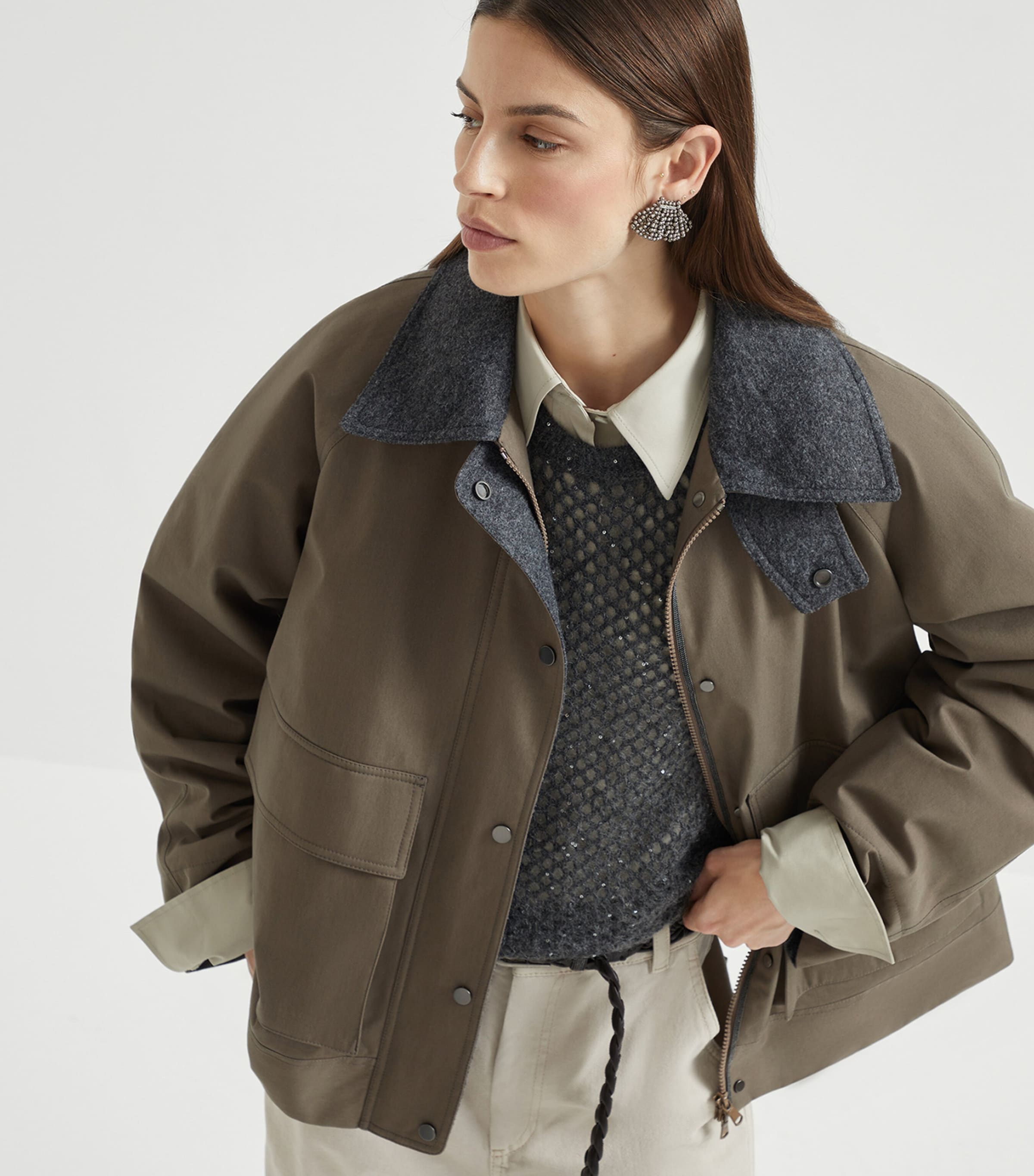 Canvas Padded Jacket C7539 Image 5