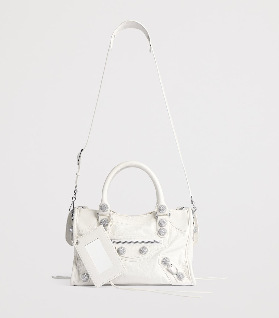 Balenciaga Small Leather Embellished Le City Top-Handle Bag Image 4