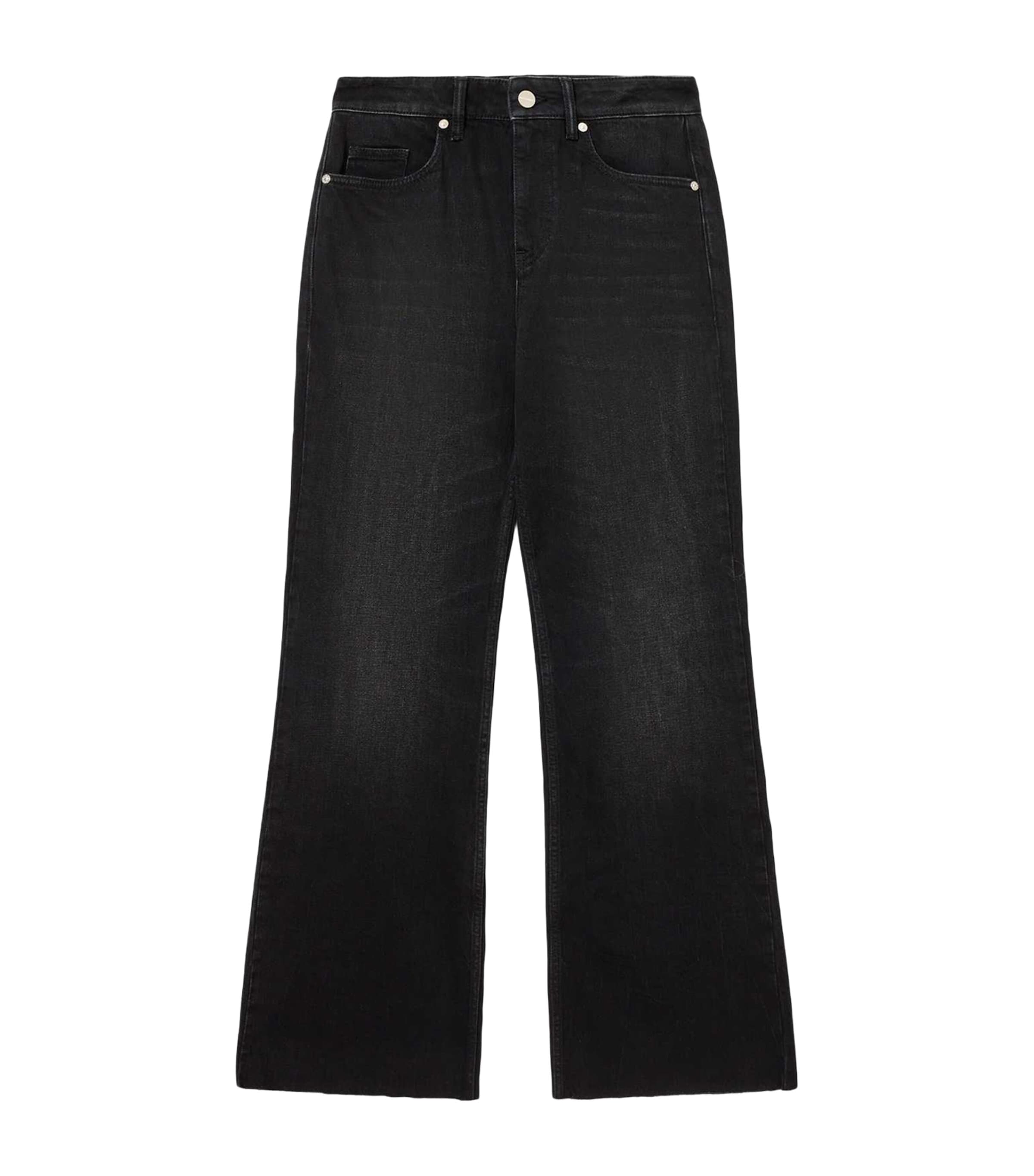 AllSaints Womens Ember Flared Jeans Washed Black Image 1