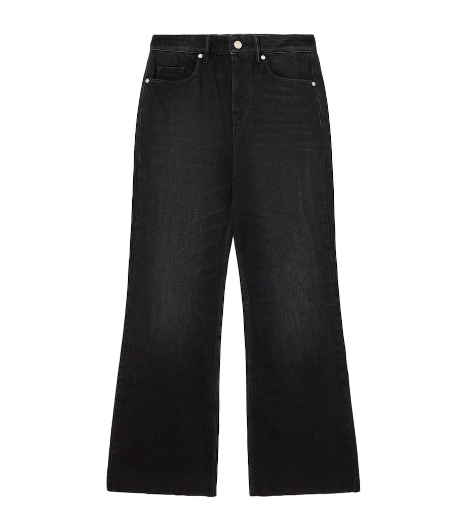 AllSaints Womens Ember Flared Jeans Washed Black Image 1