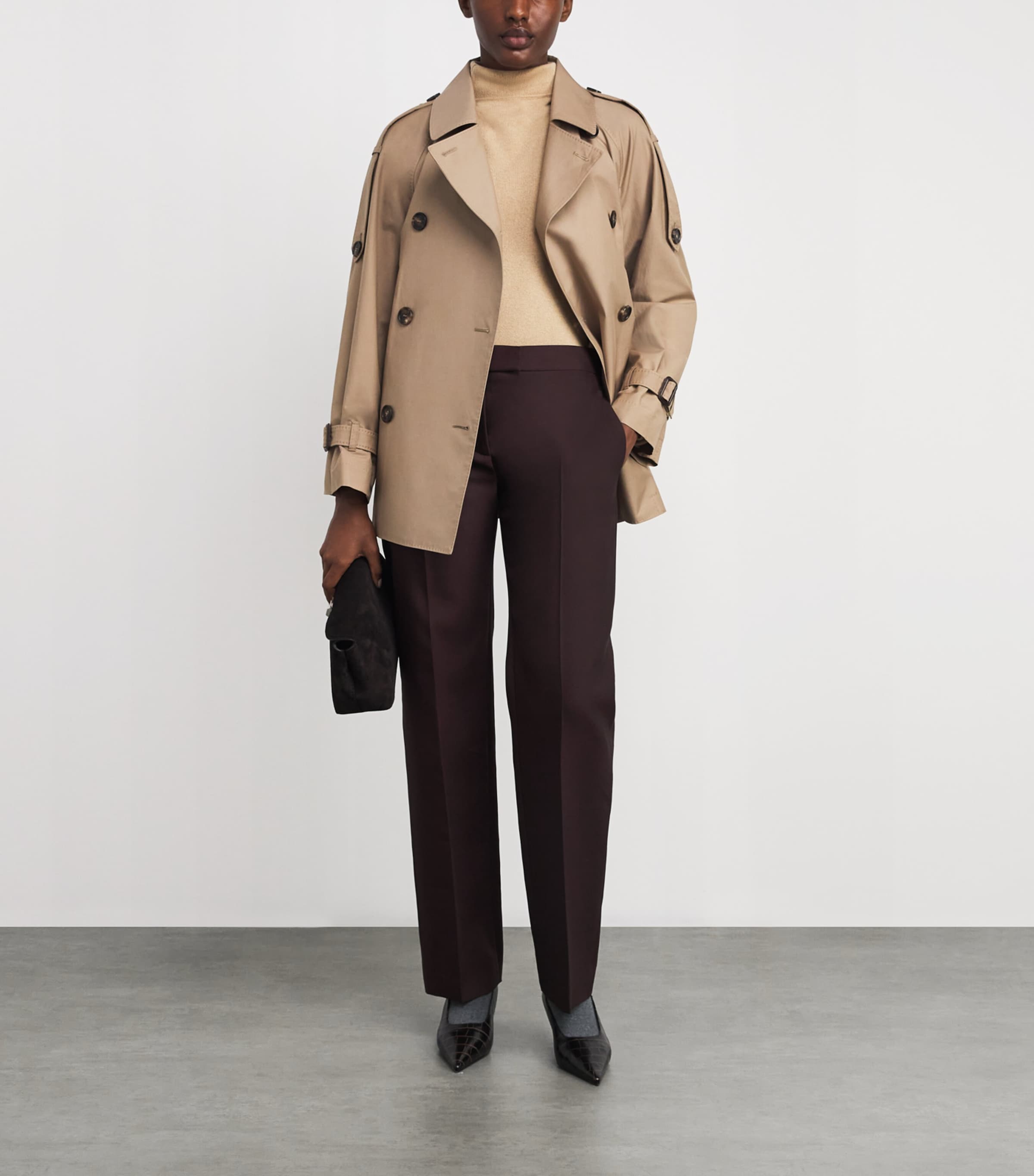 Double-Breasted Raincoat CAMEL Image 2