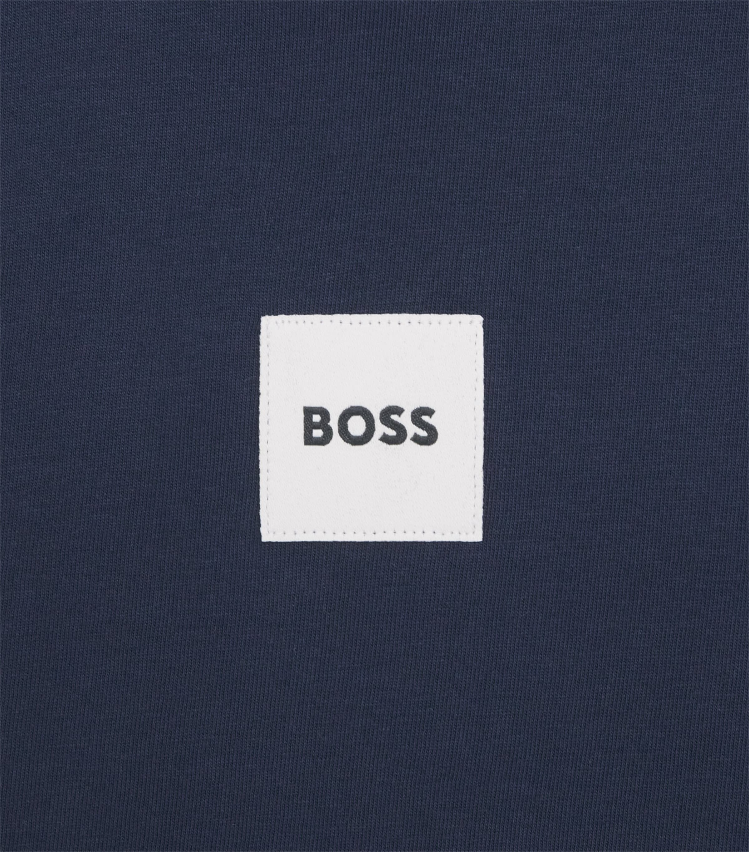 BOSS Kidswear Cotton Logo Patch T-Shirt (4-16 Years) Navy Image 3