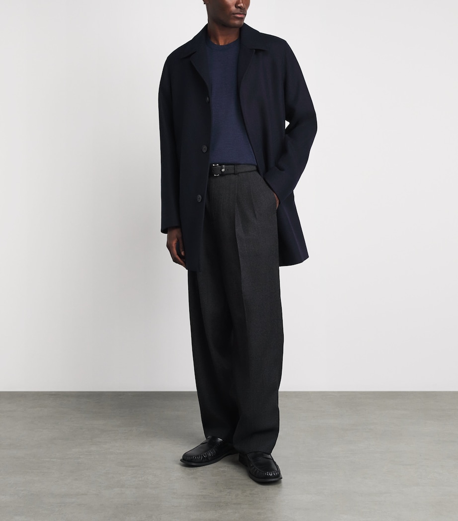 Herno Mens Virgin Wool Coat Image 2
