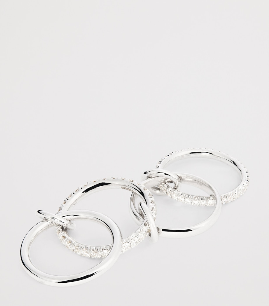 White Gold and Diamond Halley Ring WHITE GOLD Image 5