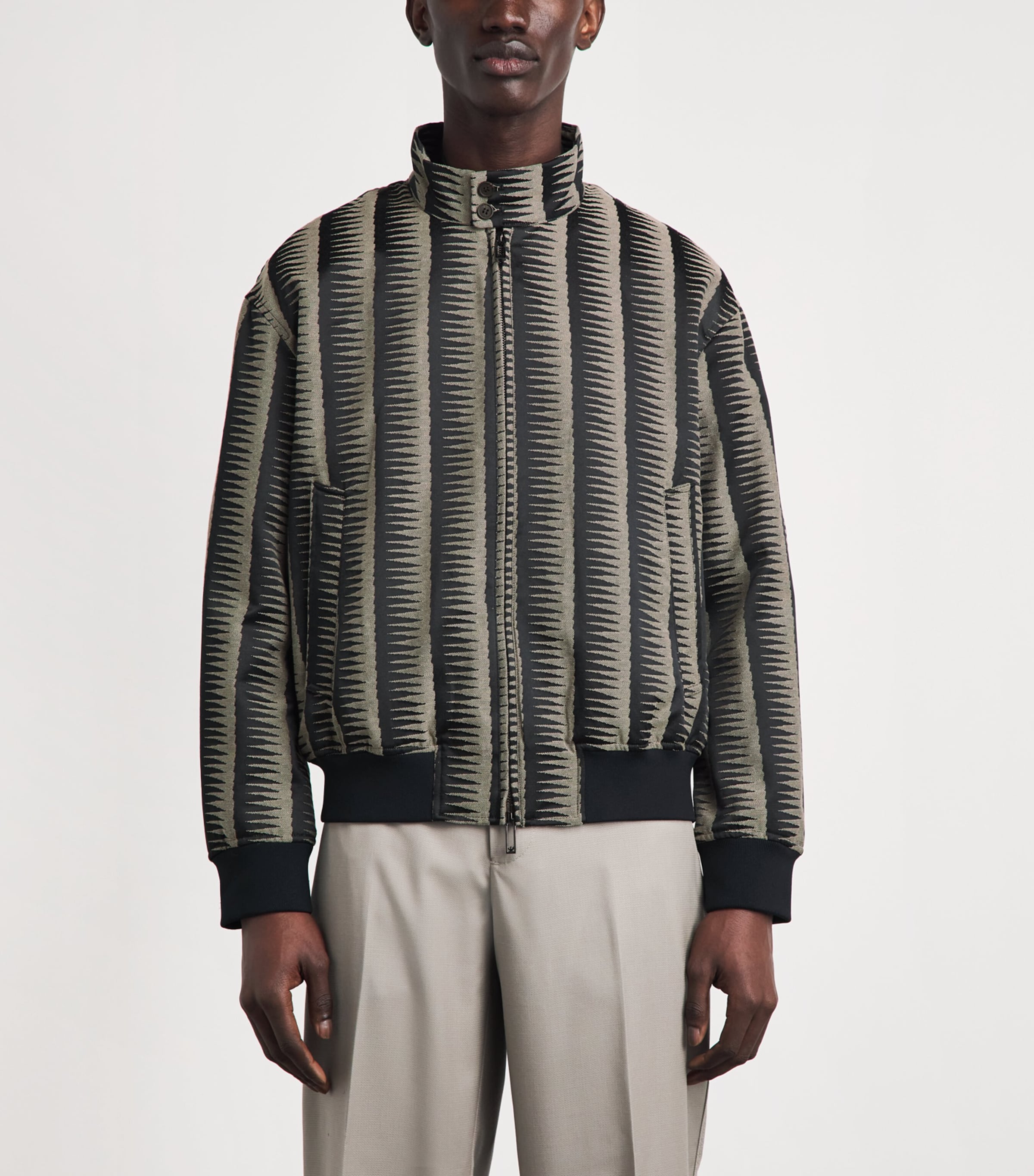 Emporio Armani Mens Jacquard Jacket Image 4