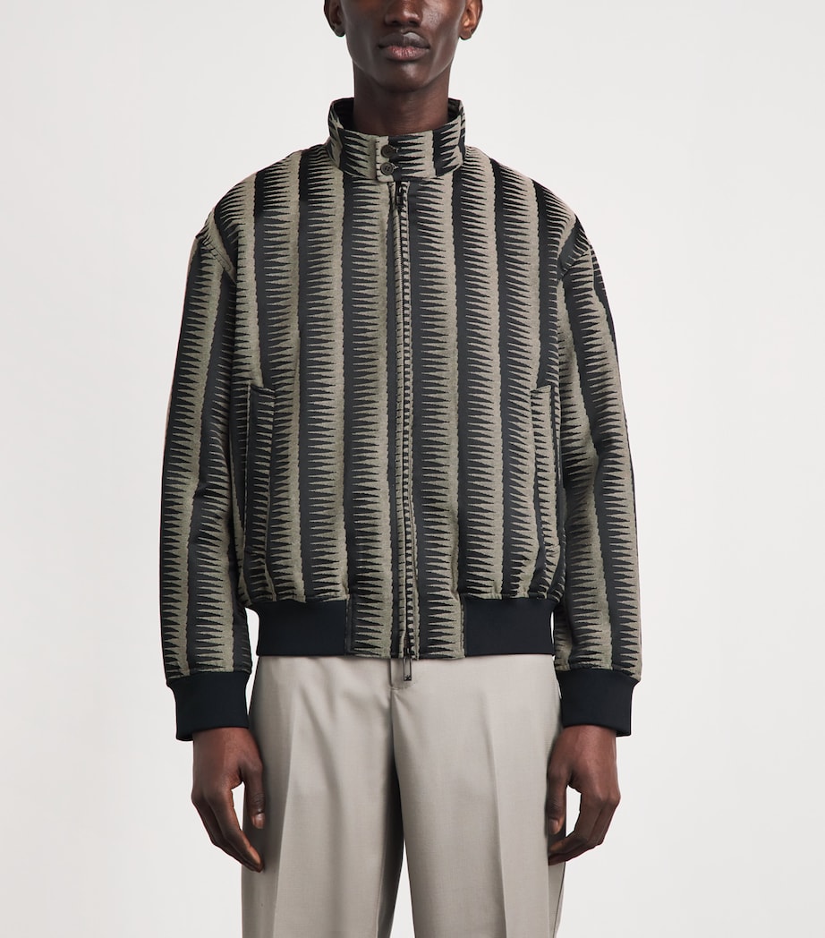 Emporio Armani Mens Jacquard Jacket Image 4