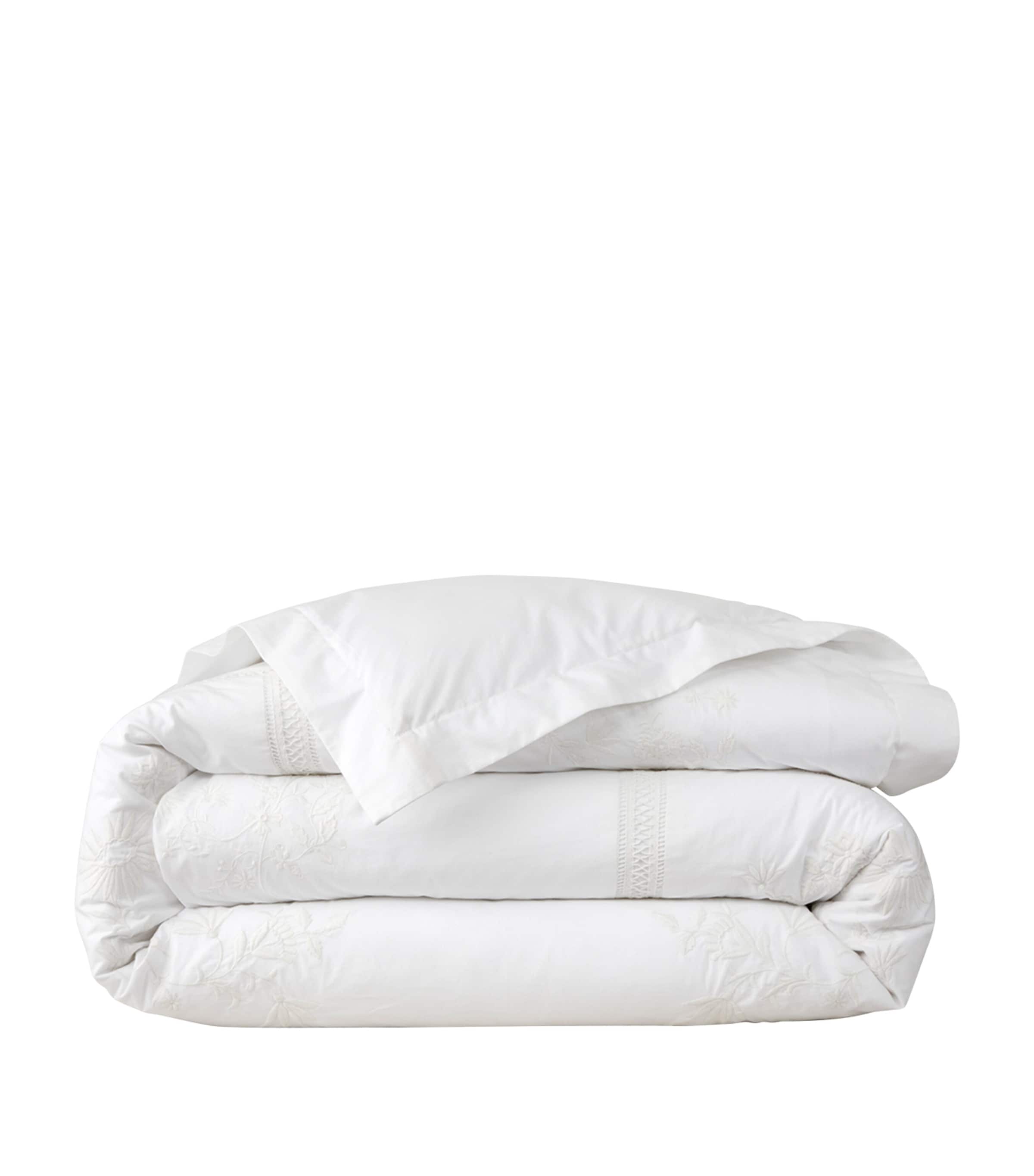 Ralph Lauren Home Meadow Lane Double Duvet Cover (200cm x 200cm) White Image 1