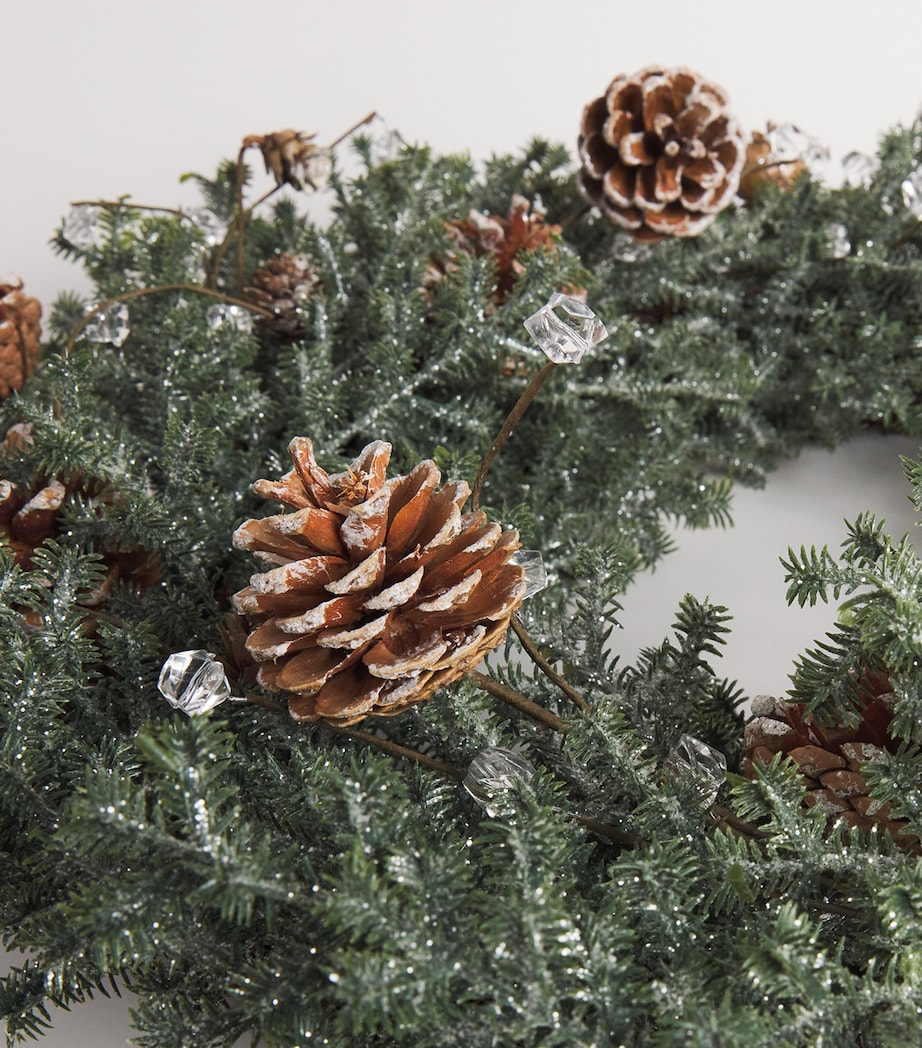 Frosted Pinecone Wreath MULTI Image 2