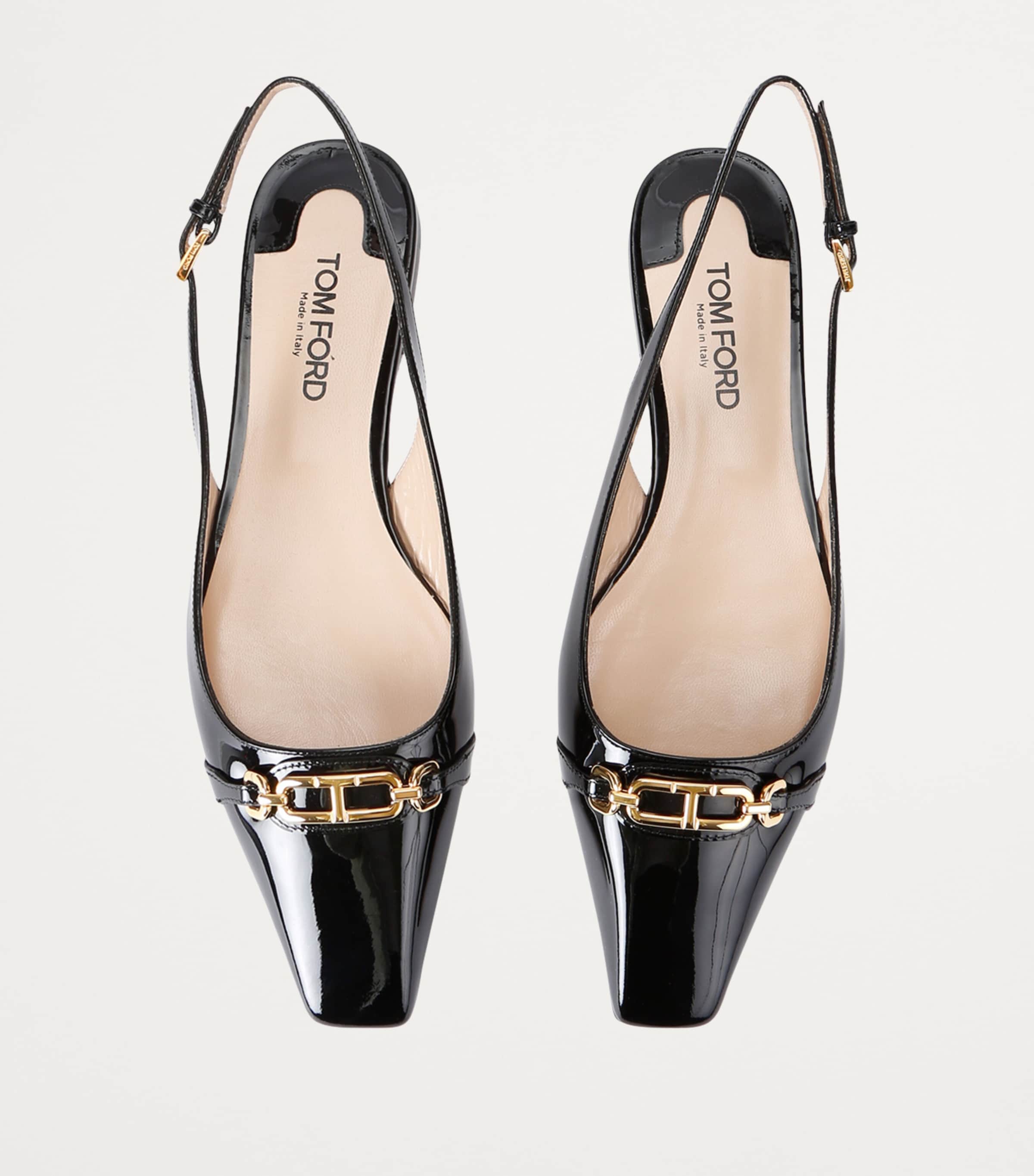 Patent Leather Whitney Slingbacks BLACK Image 4