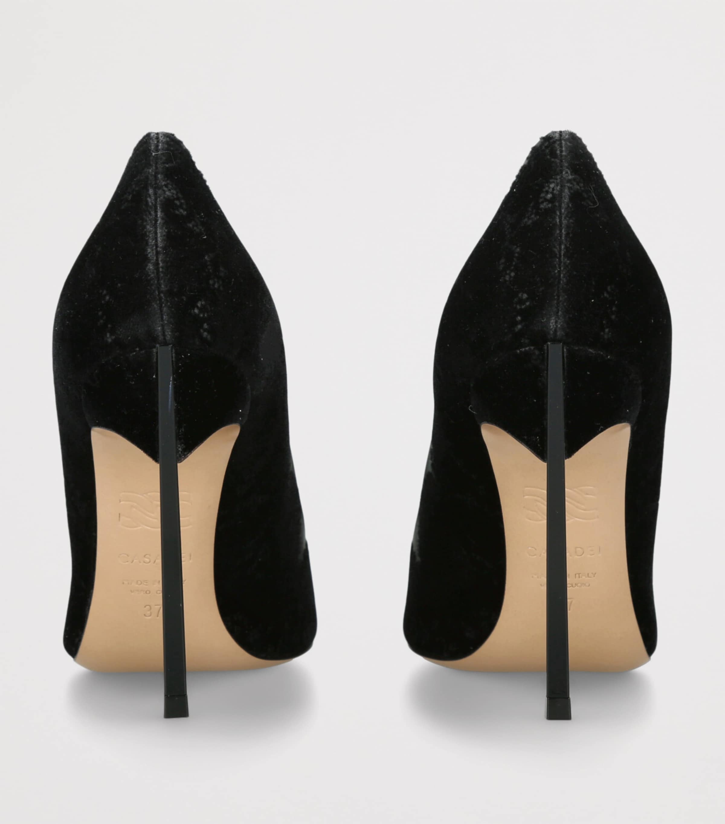 Casadei Black Lace-Leather Blade Pumps 100 | Harrods UK