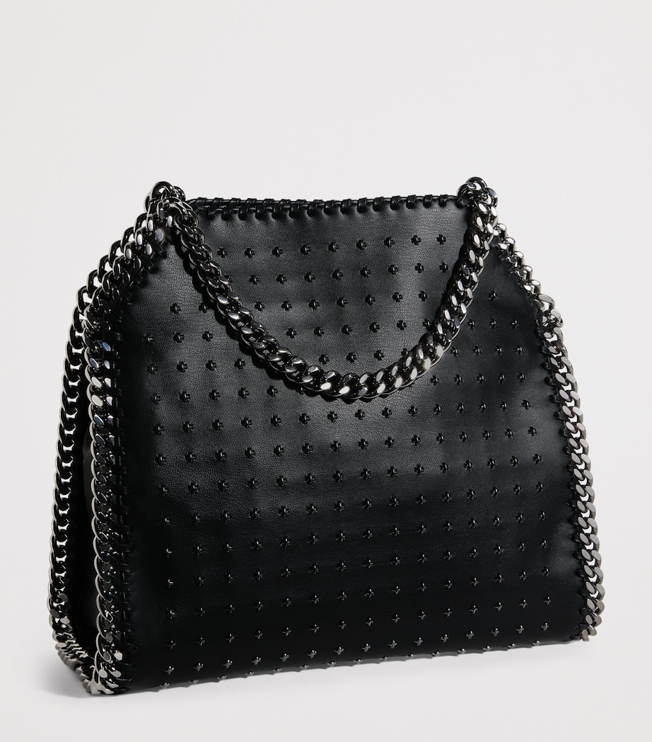 Mini Star-Studded Falabella Tote Bag 1000 BLACK Image 3