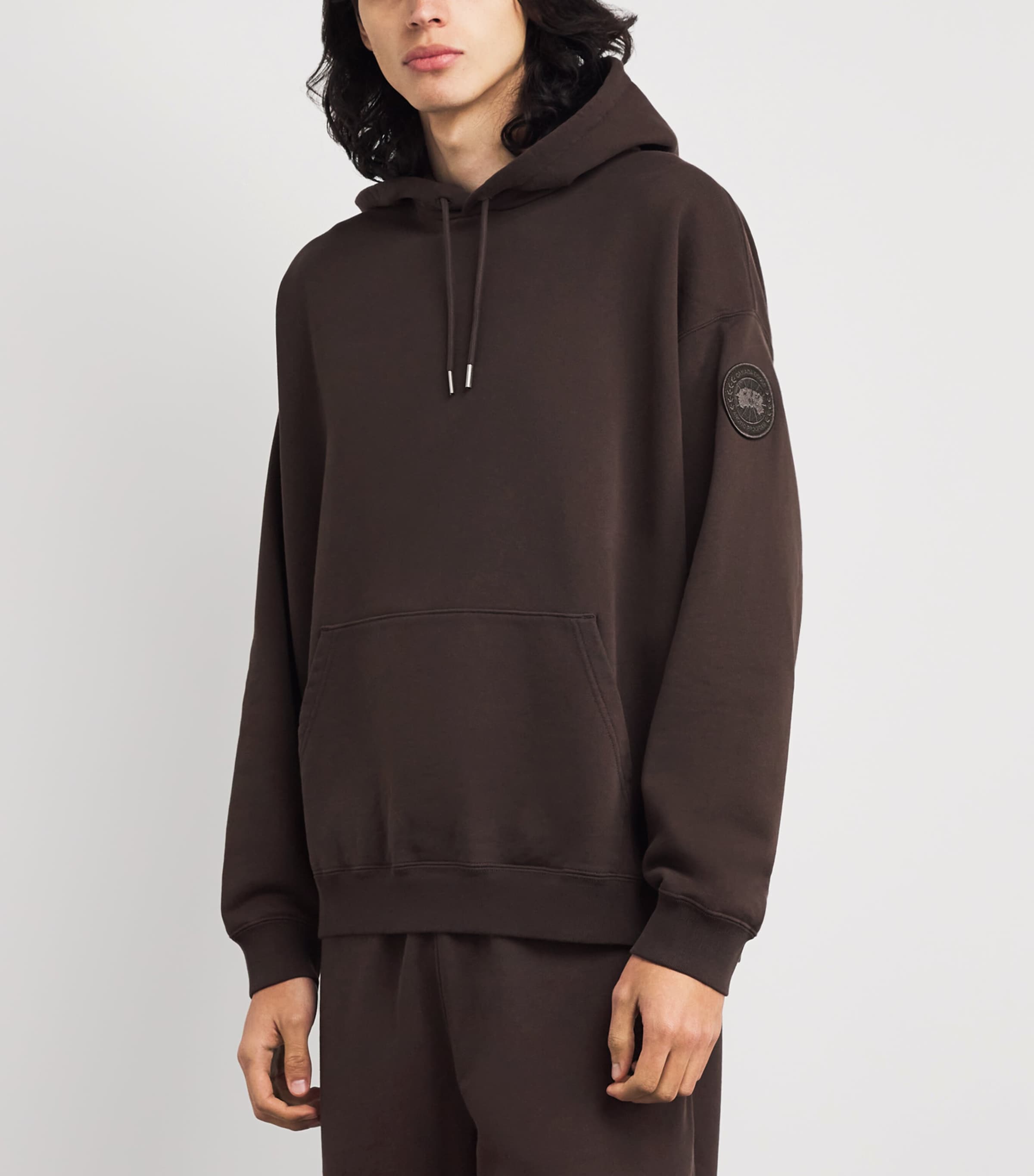 Canada Goose Mens Organic Cotton Tonal Rove Hoodie Terra Image 3
