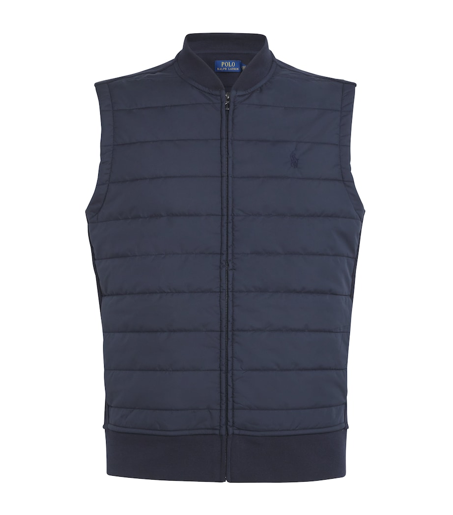 Polo Ralph Lauren Mens Padded Hybrid Zip-Up Gilet Aviator Image 1