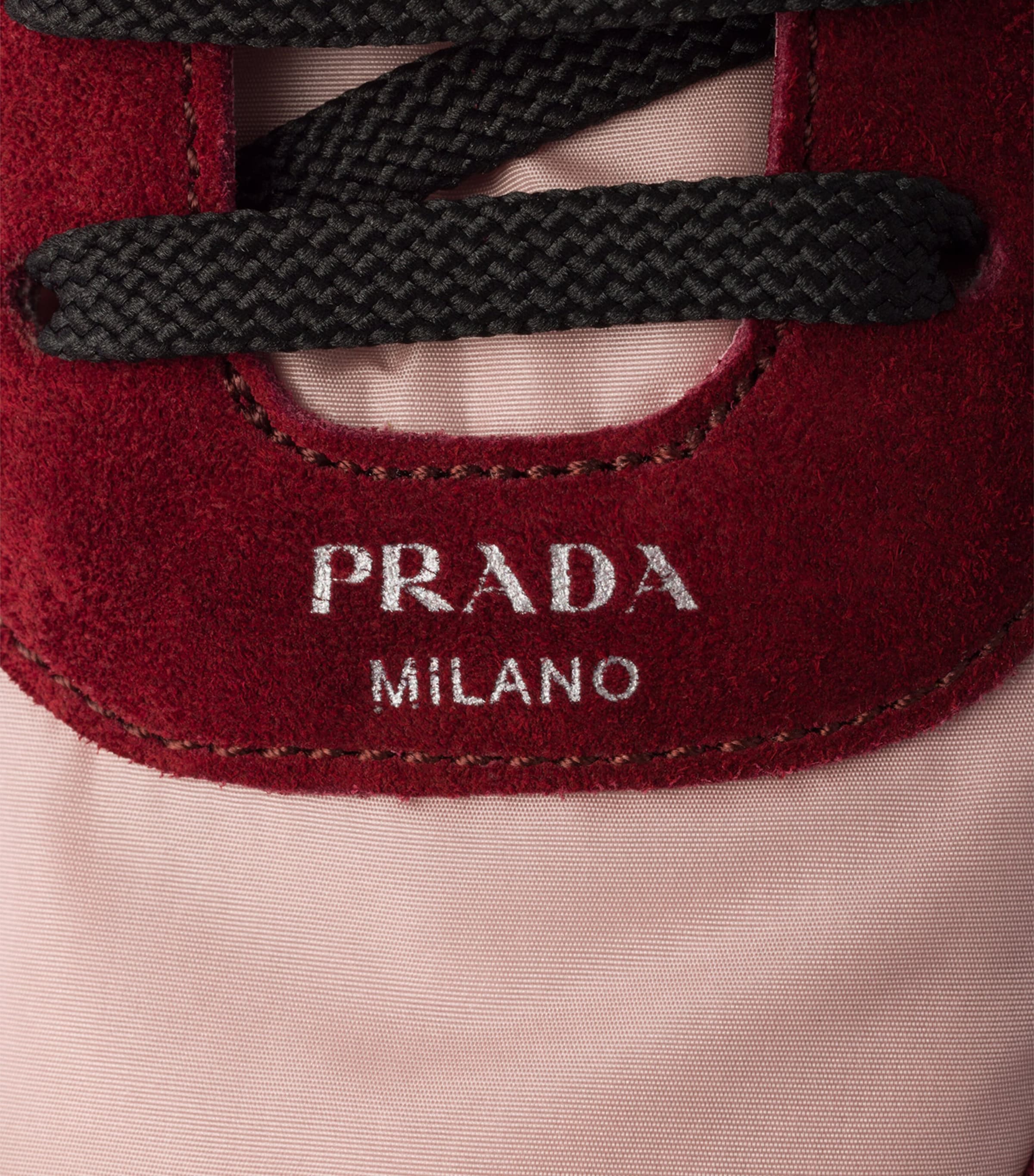 Re-Nylon and Suede Collapse Sneakers F04VD Image 6