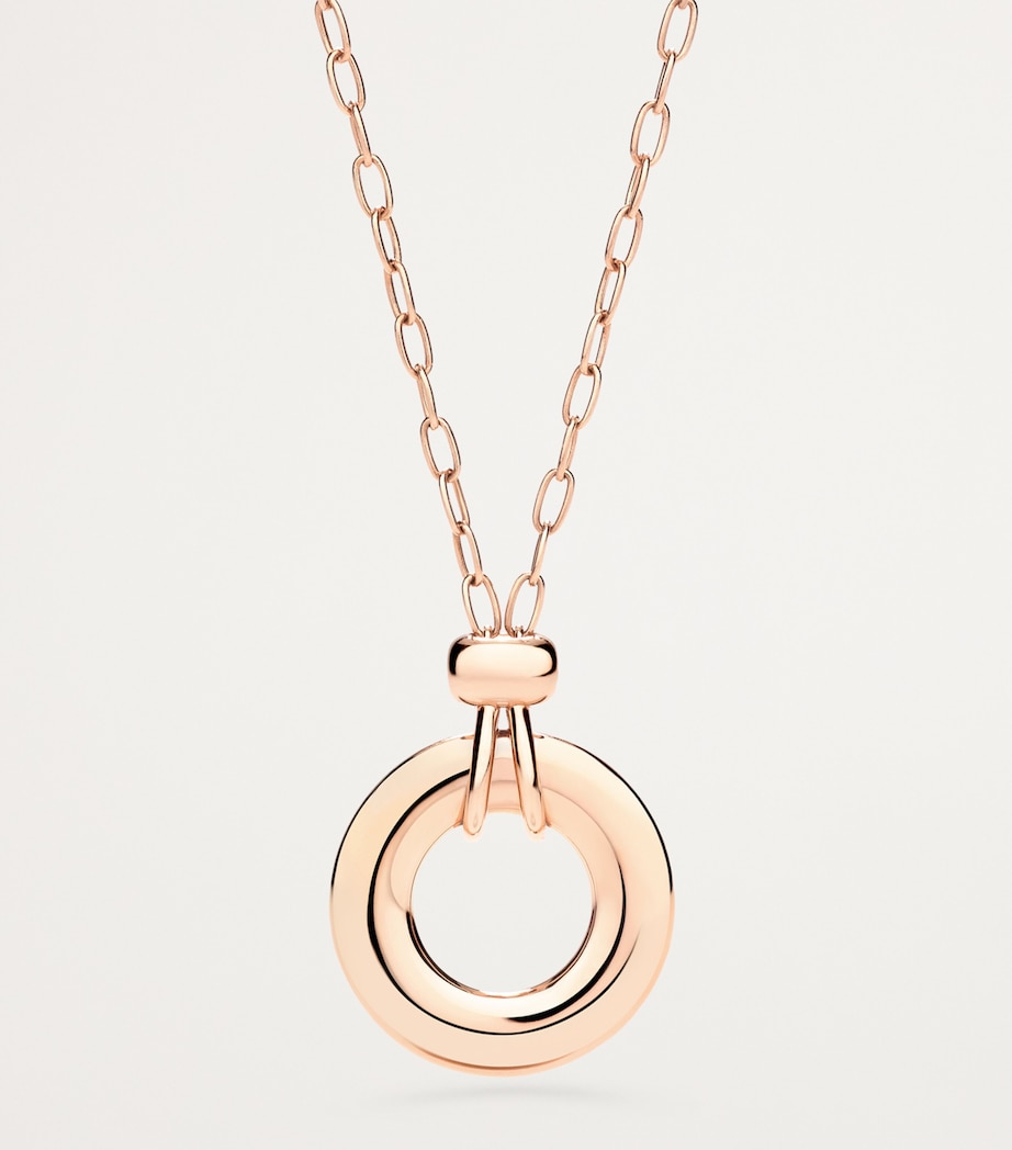 Rose Gold and Diamond Iconica Pendant Necklace DB000 Image 2