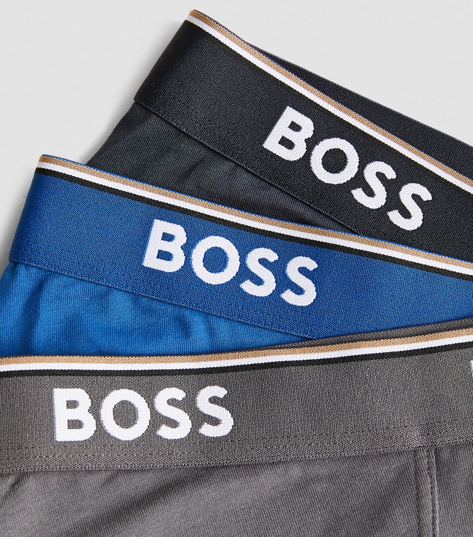 Stretch-Cotton Logo Trunks (Pack of 3) 487/BLUE MULTI Image 5