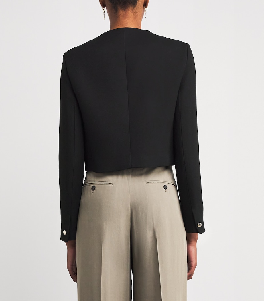Cropped Spencer Jacket BLACK Image 4