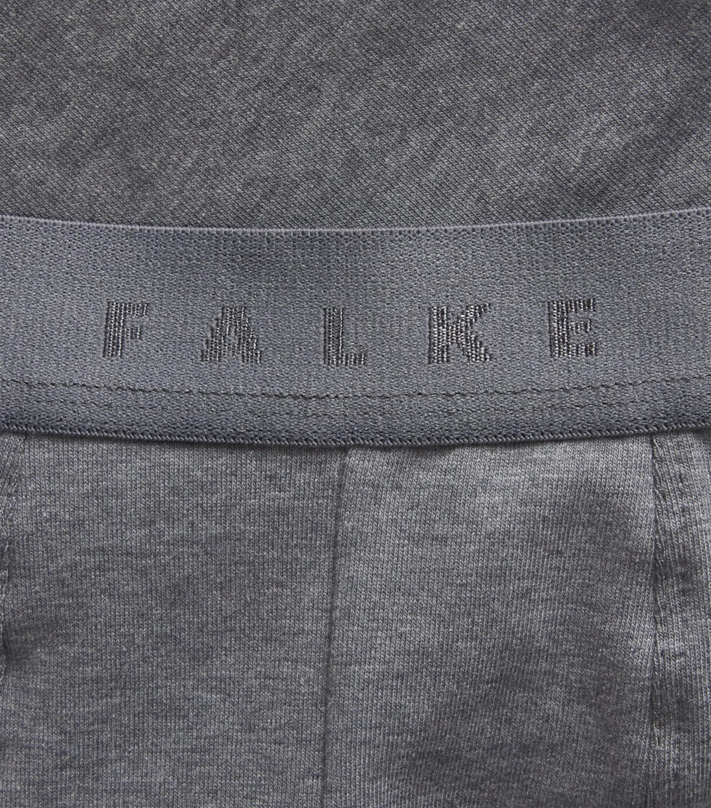 Falke Mens Egyptian Cotton Boxer Briefs (Pack of 2) Dark Grey Image 4