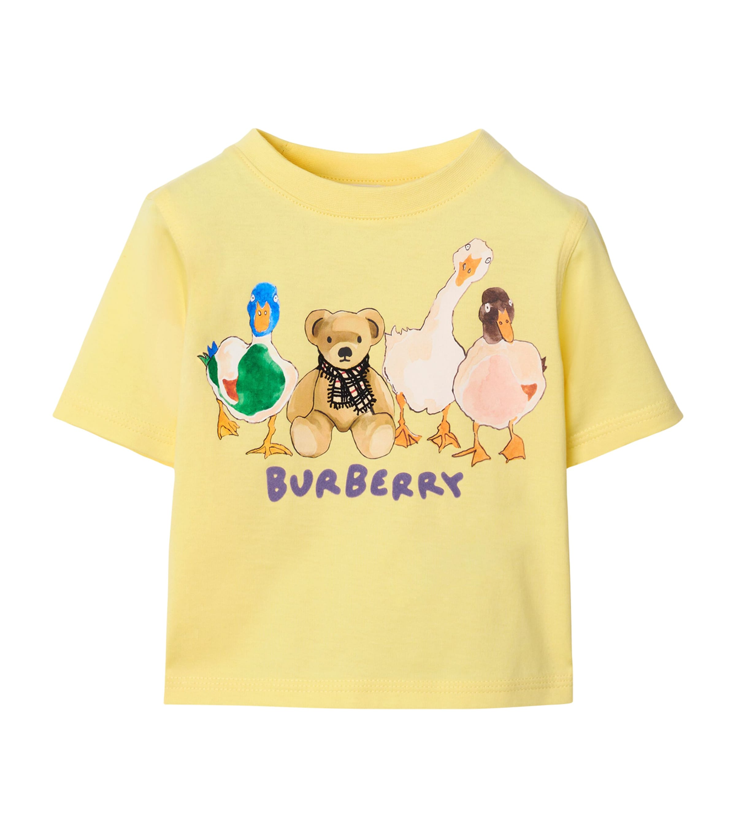 Burberry Cotton Thomas Bear And Friends T-shirt In Yellow