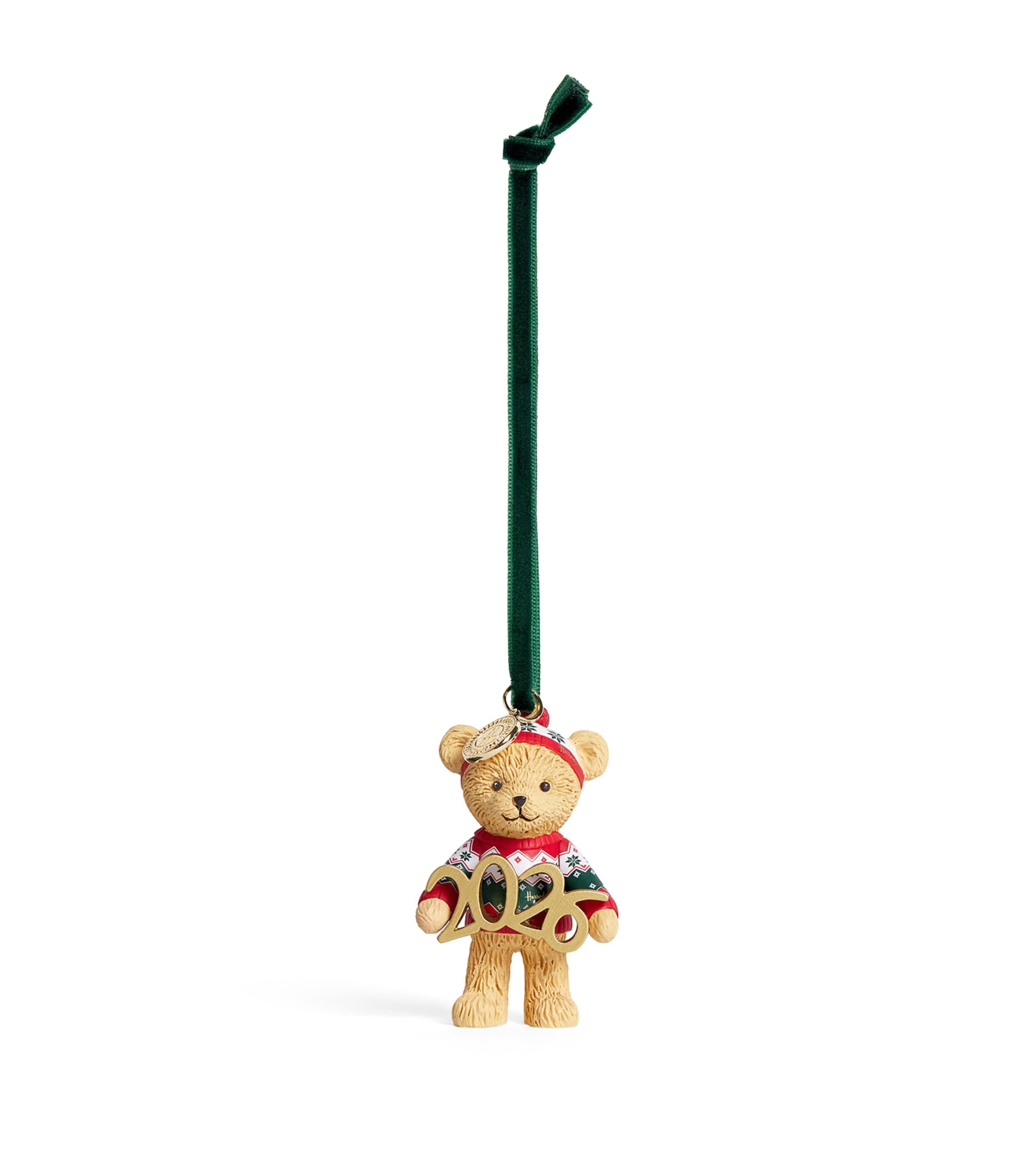 Harrods Christmas Bear 2026 Tree Decoration Image 1